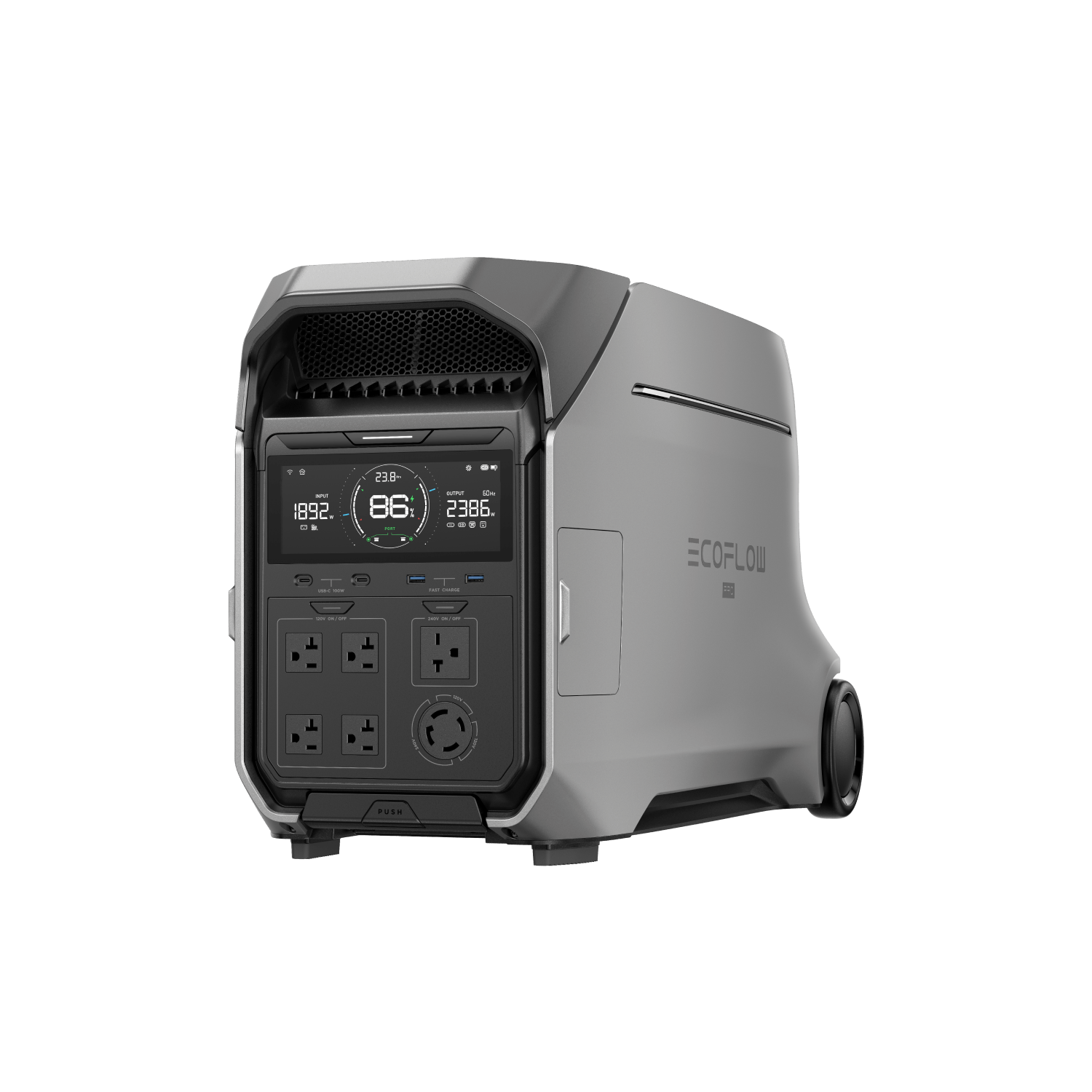 EcoFlow DELTA Pro 3 Portable Power Station 3600Wh Solar Generator - Refurbished for Camping, RV, Home Backup & Emergency Power Supply