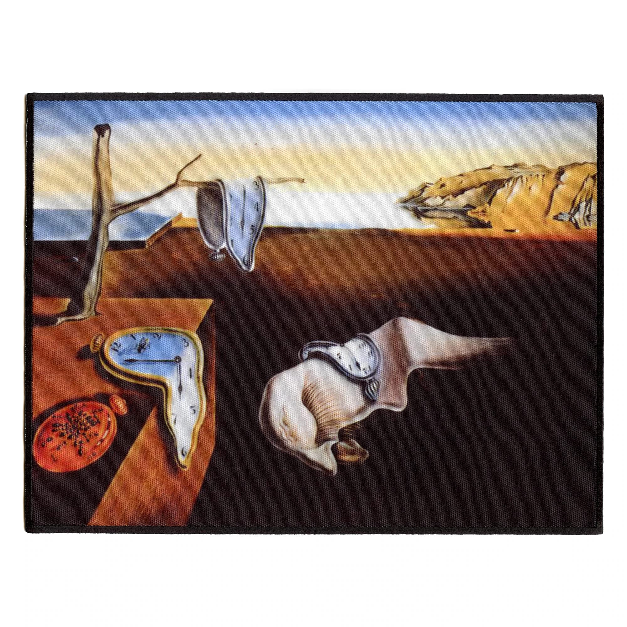 Salvador Dali The Persistence of Memory Embroidered Iron-On Back Patch - XL Size for Denim Jackets, Backpacks & DIY Clothing Projects