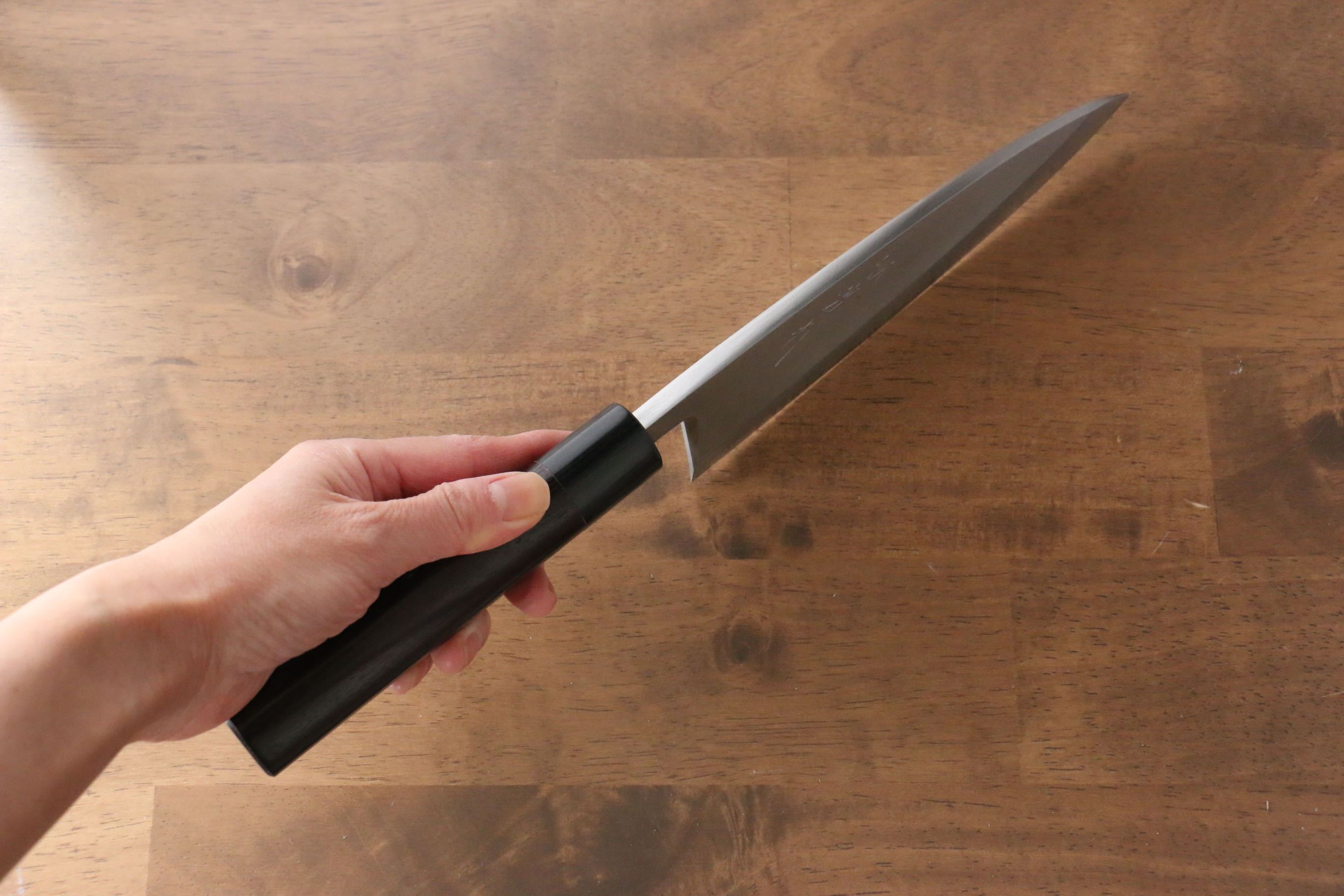Jikko Silver Steel No.3 Deba Knife 180mm - Premium Japanese Kitchen Knife with Shitan Handle for Sushi, Fish Filleting & Meat Cutting - Professional Chef & Home Cooking Essential