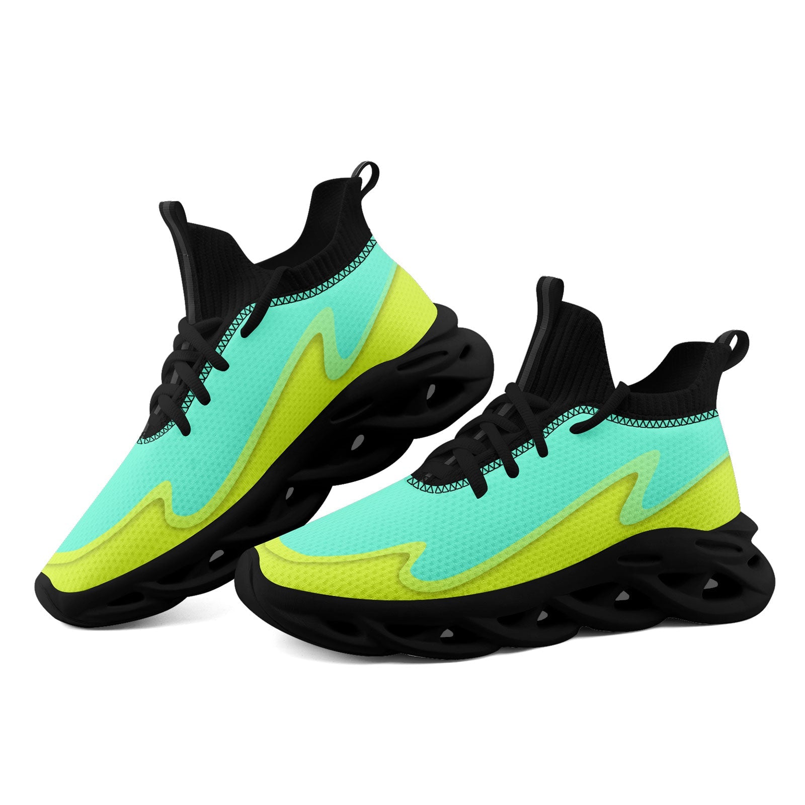 Custom Green Maxsoul Personalized Sneakers FN030A E020011 - Trendy Comfortable Walking Shoes for Men & Women, Perfect for Running, Gym Workouts & Casual Wear
