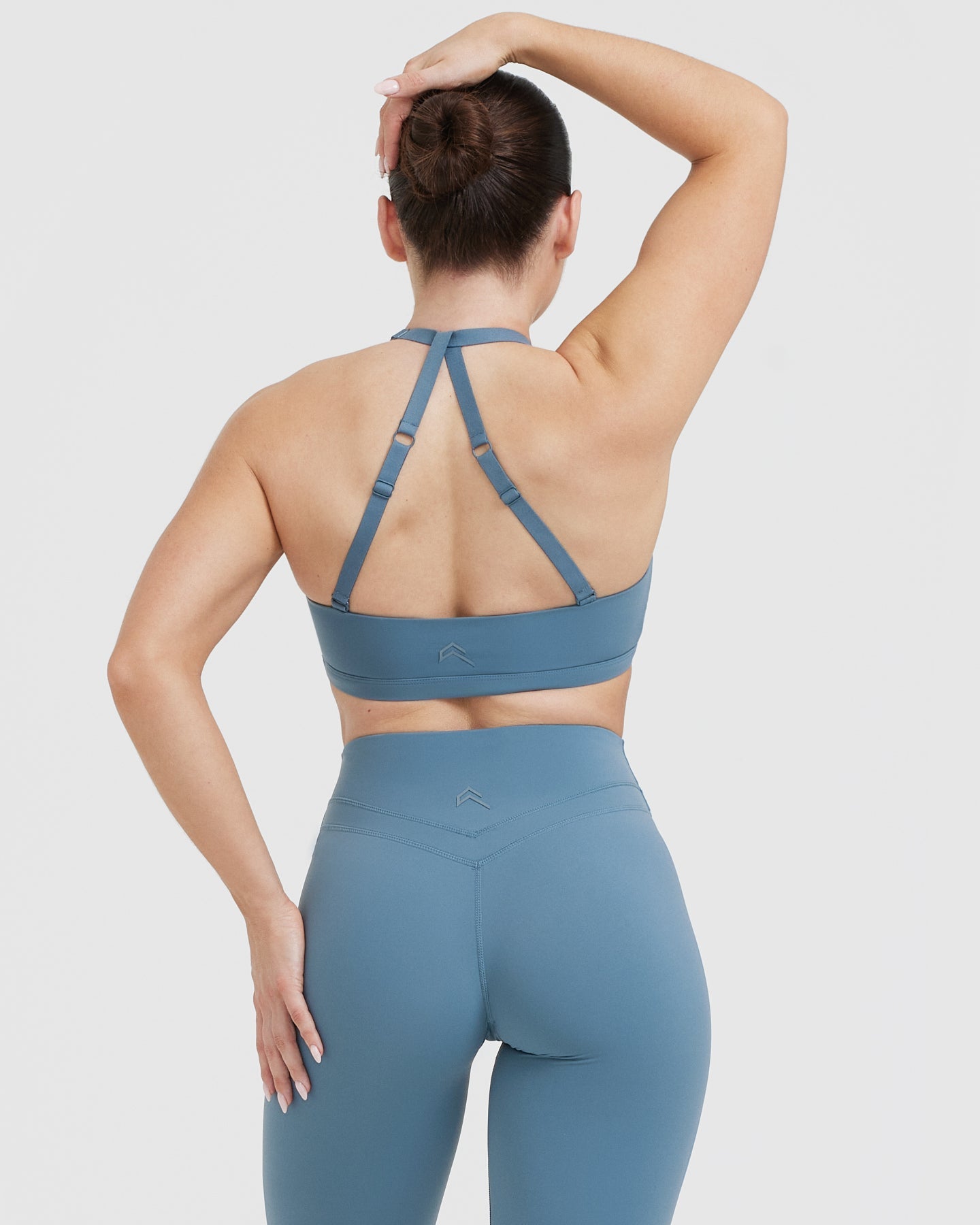 High Support Unified Twist Sports Bra for Women - Moonstone Blue | Yoga, Running, Gym & Workout Comfort