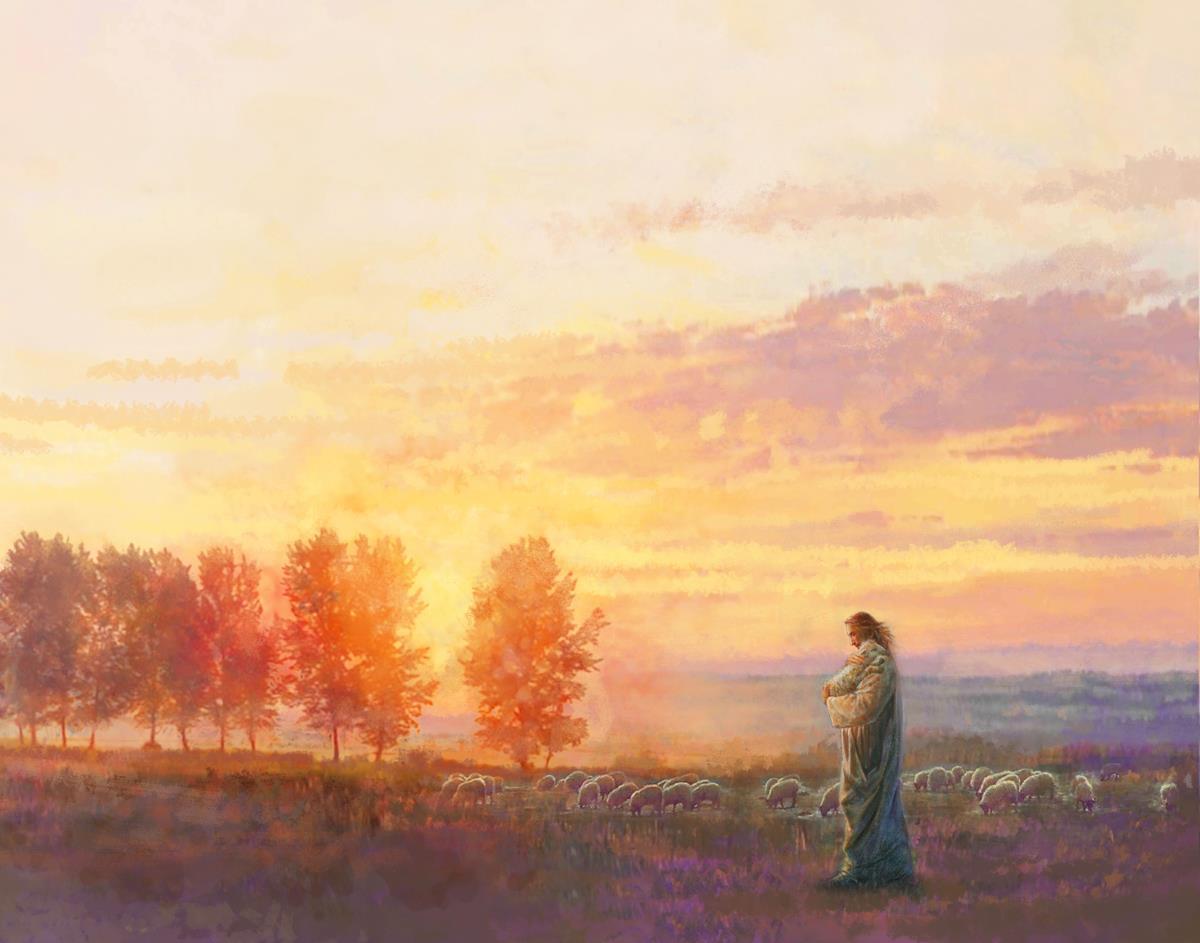 Eventide By Yongsung Kim - Premium Christian Wall Art for Home & Church Decor | Inspirational Bible Verse Canvas Painting | Perfect for Living Room, Bedroom & Worship Spaces