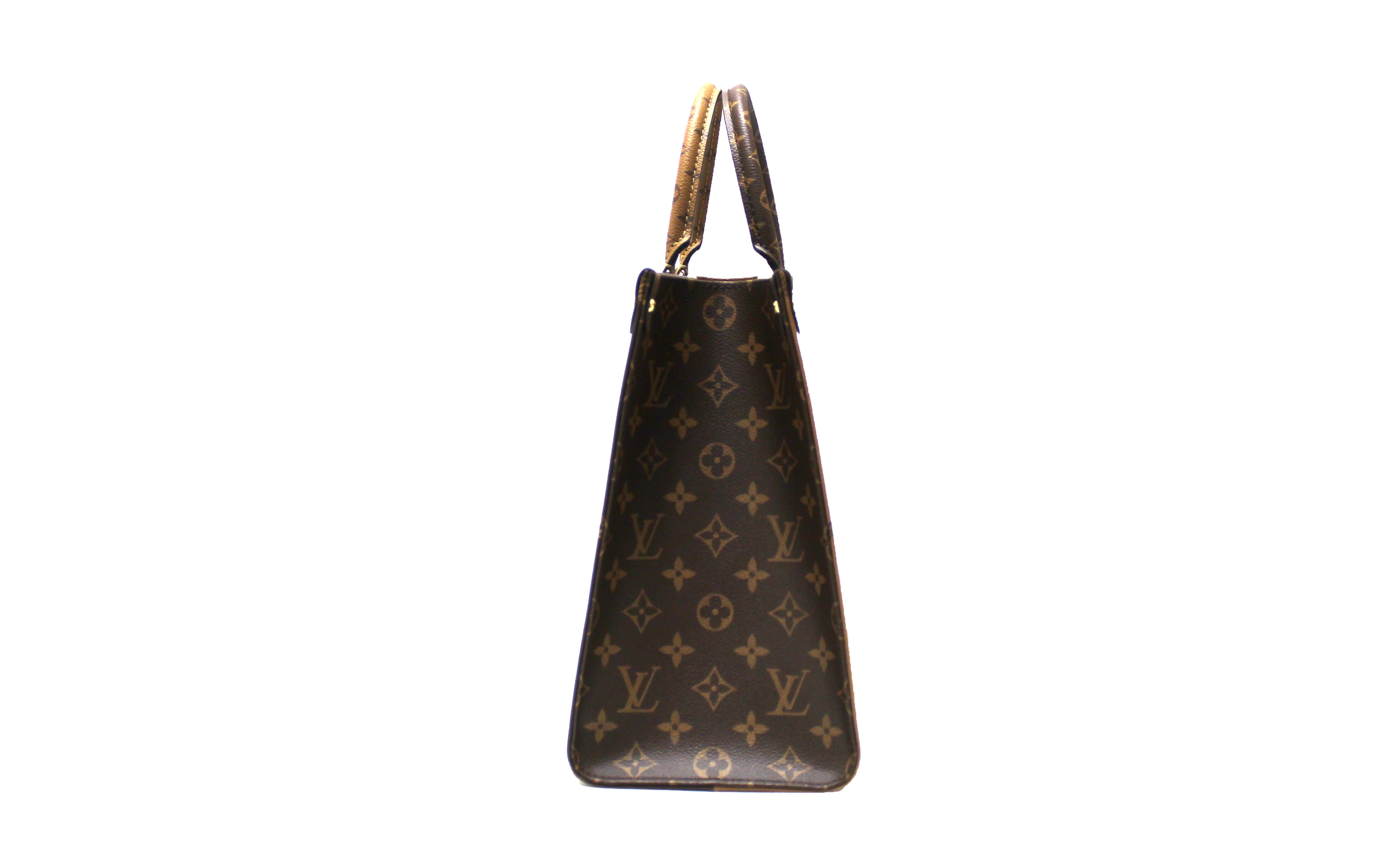 Authentic Louis Vuitton Giant Monogram Canvas OnTheGo MM Tote Bag - Luxury Designer Handbag for Women, Perfect for Work, Travel & Everyday Use