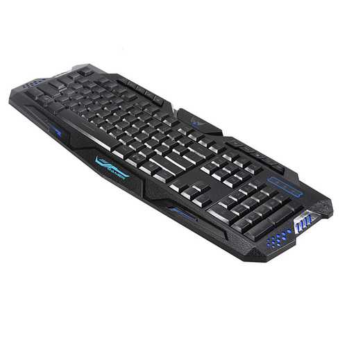 A877 RGB Backlit Wired Gaming Keyboard - 3 Color Adjustable LED Backlight, Anti-Ghosting, Ergonomic Design for PC Gamers - Perfect for FPS, MOBA & MMO Gaming Sessions