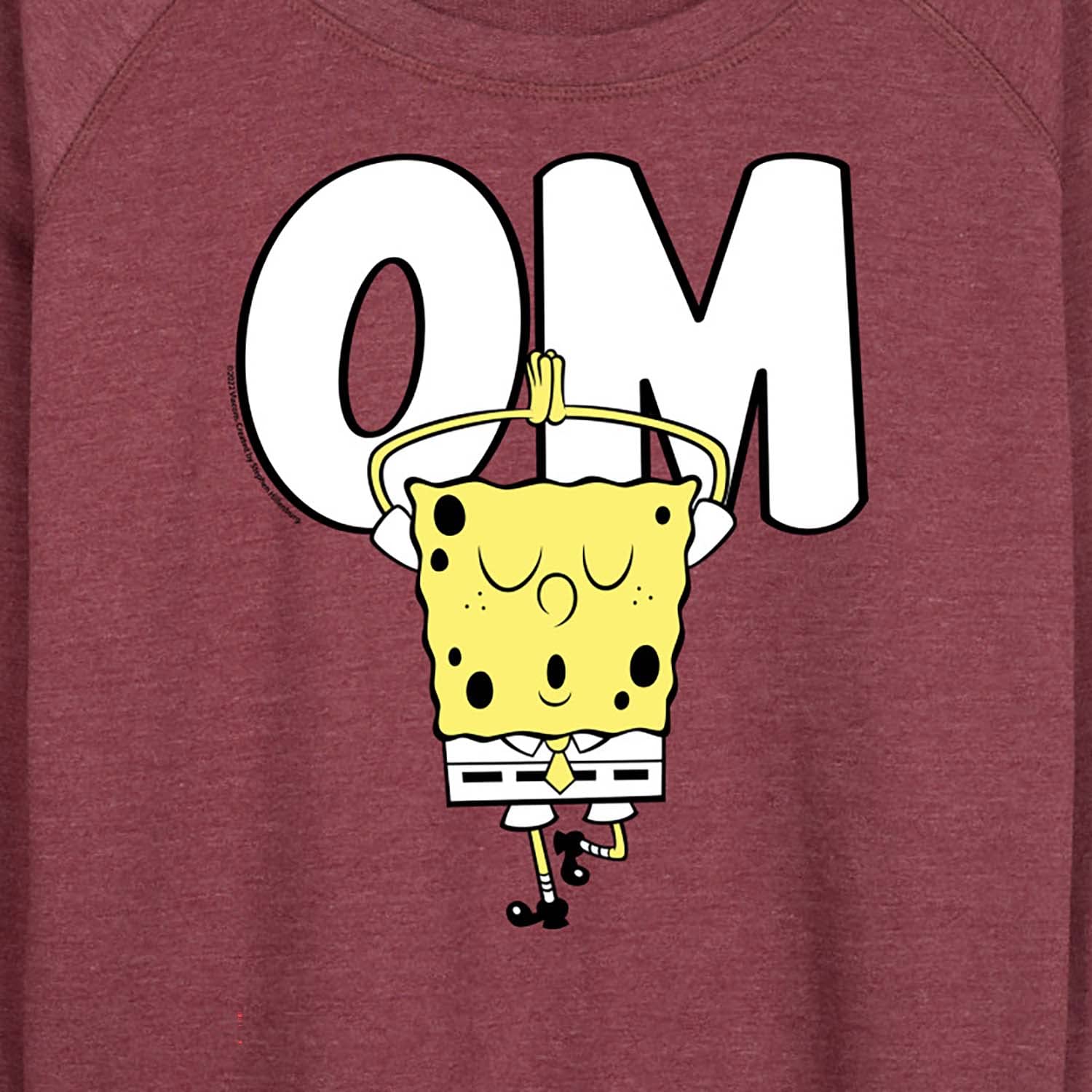 SpongeBob SquarePants Yoga Pullover Hoodie for Women - Lightweight French Terry Sweatshirt - Casual Lounge Wear & Yoga Outfit