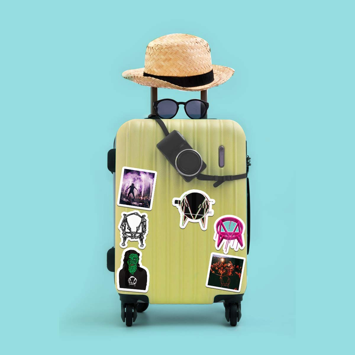 20 PCS Owsla Aesthetic Vinyl Stickers - Colorful Waterproof Decals for Water Bottles, Laptops, Scrapbooking, Luggage, Skateboards & Guitars - Perfect for DIY Crafts, School Supplies & Personalizing Your Belongings