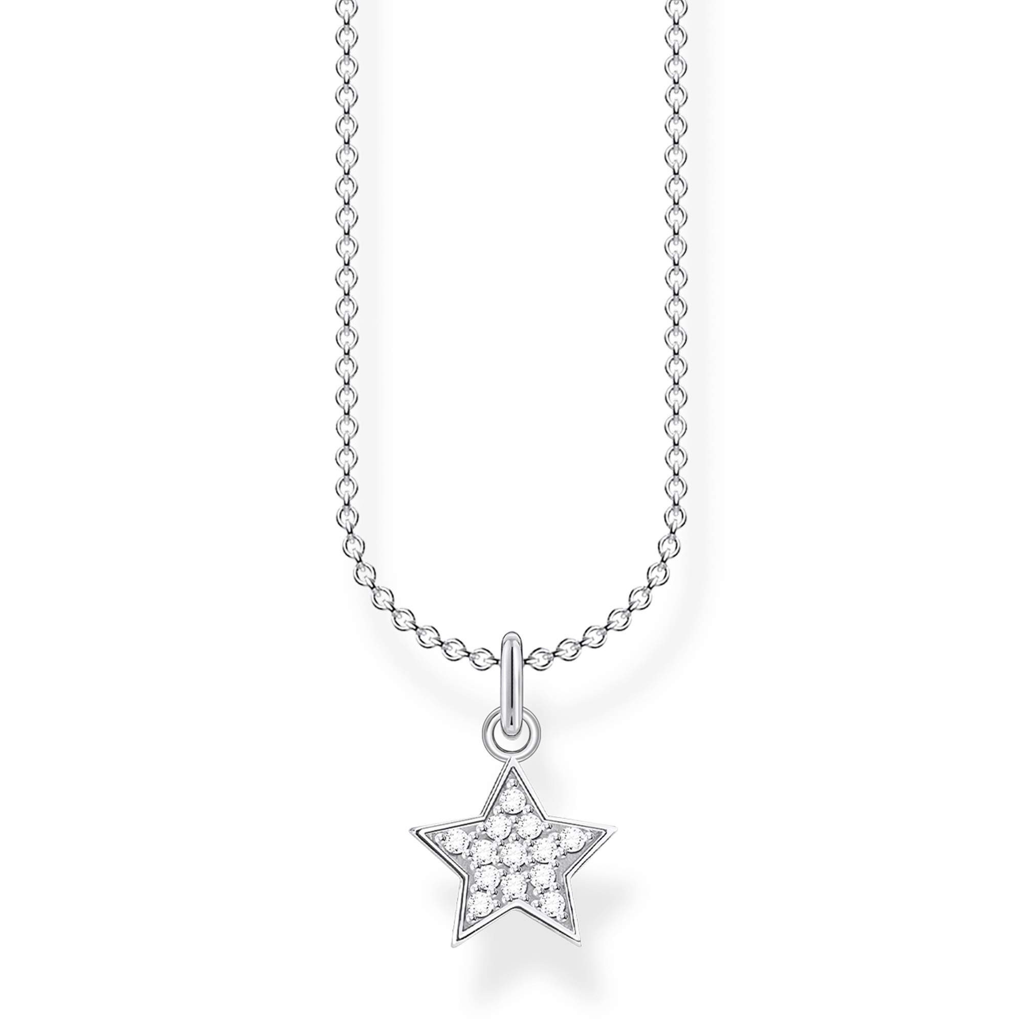 Thomas Sabo Elegant Symbol Necklace for Women - Sterling Silver Pendant Necklace, Perfect for Gifts, Anniversaries & Special Occasions