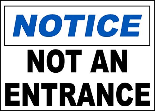 Safety & Warning Vinyl Stickers Bundle - 6 Pack Warehouse Signs (10