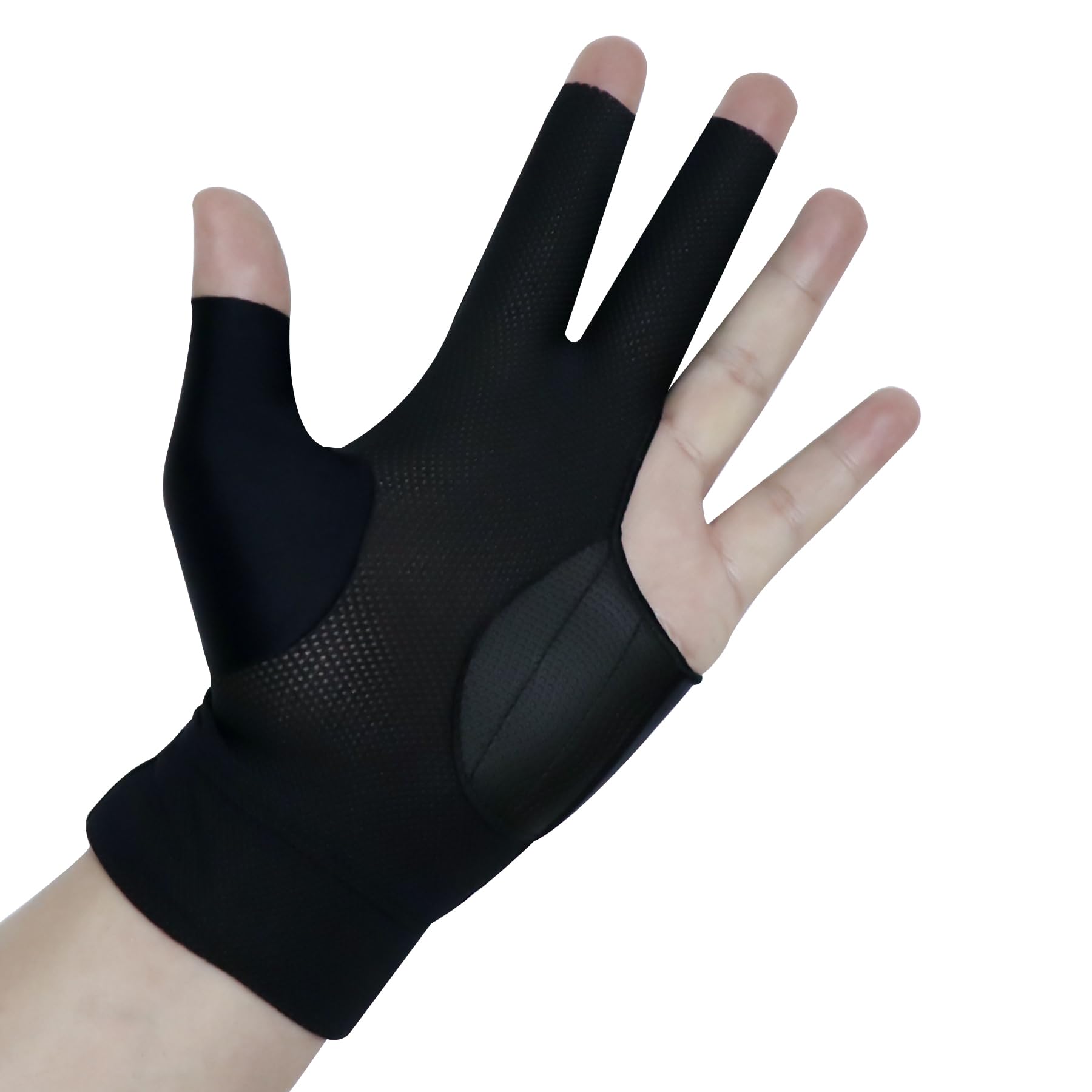 LeFeng Professional Billiard Gloves for Pool & Snooker - 3 Open Finger Design, Left Hand Fit for Men & Women - Perfect for Competitive Play & Practice Sessions