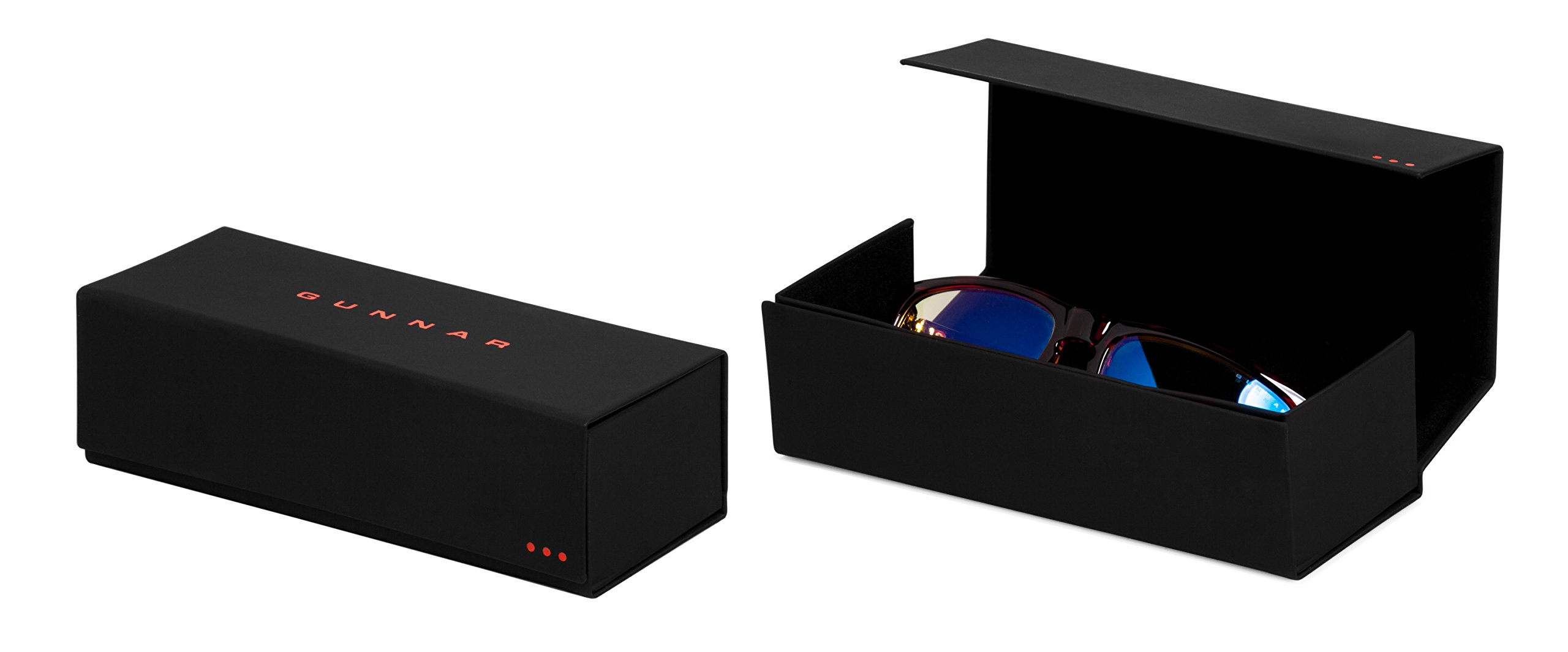 GUNNAR Blue Light Blocking Gaming Glasses - 65% Blue Light Reduction - SheaDog, Onyx, Amber Tint - Unisex Case Included - Black - One Size - Perfect for Gamers & Computer Users
