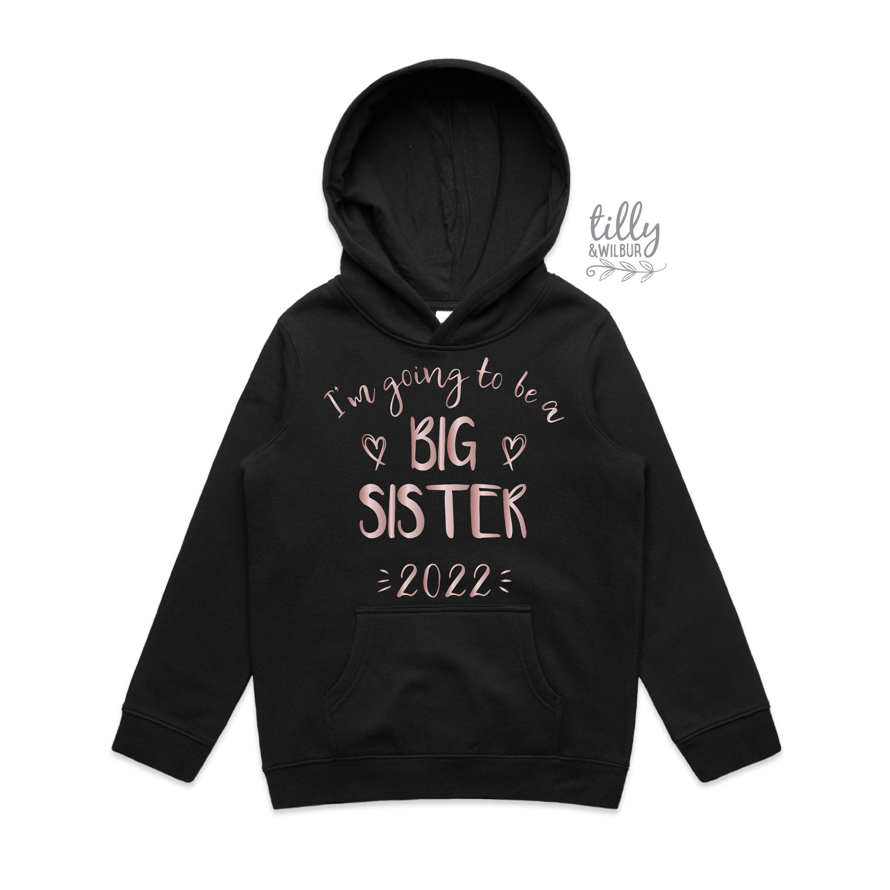 Big Sister Jumper Hoodie - Soft & Cozy Pullover Sweatshirt for Women | Perfect for Casual Wear, Family Matching Outfits & Sisterhood Gifts
