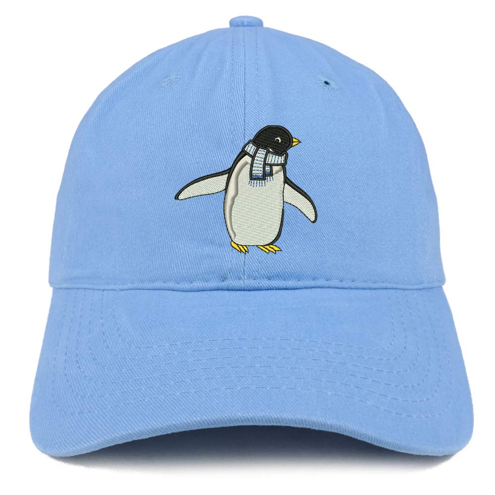 Trendy Penguin Embroidered Cotton Baseball Cap - Soft Brushed Fabric for Men & Women - Perfect for Outdoor Activities, Sports and Casual Wear