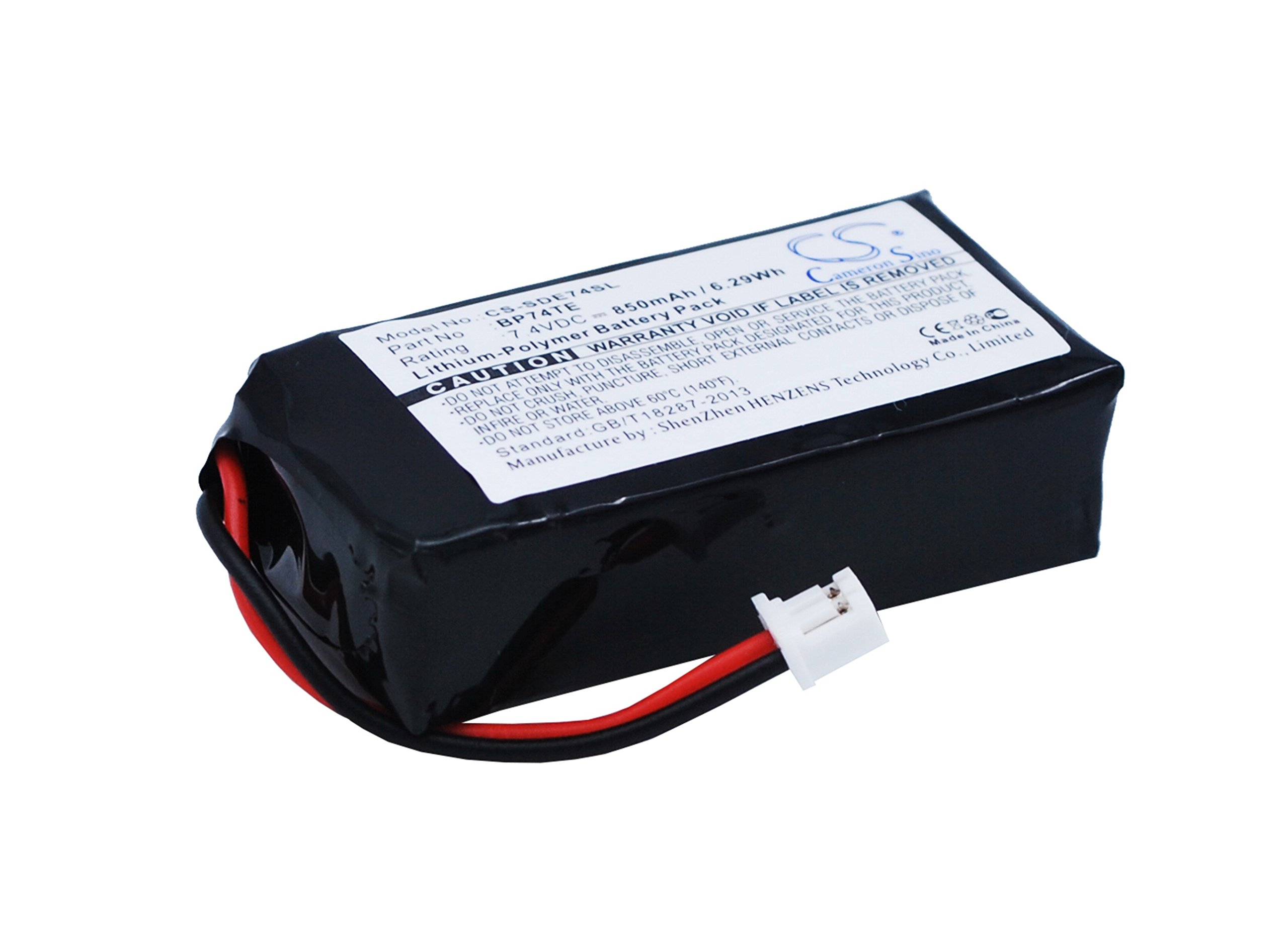 850mAh 7.4V Li-ion Battery Replacement for DA Edge RT Transmitter DA212 Edge TX - Compatible with BP74TE - Perfect for RC Cars, Drones & Remote Control Devices