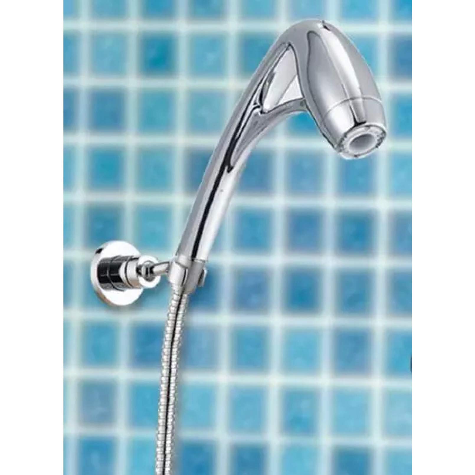 ABS Handheld Shower Head with Pressure Boosting Technology - High Pressure Massage Showerhead with Electroplated Finish & Adjustable Arm - Perfect for Hotels, Spa, and Home Bathroom Relaxation
