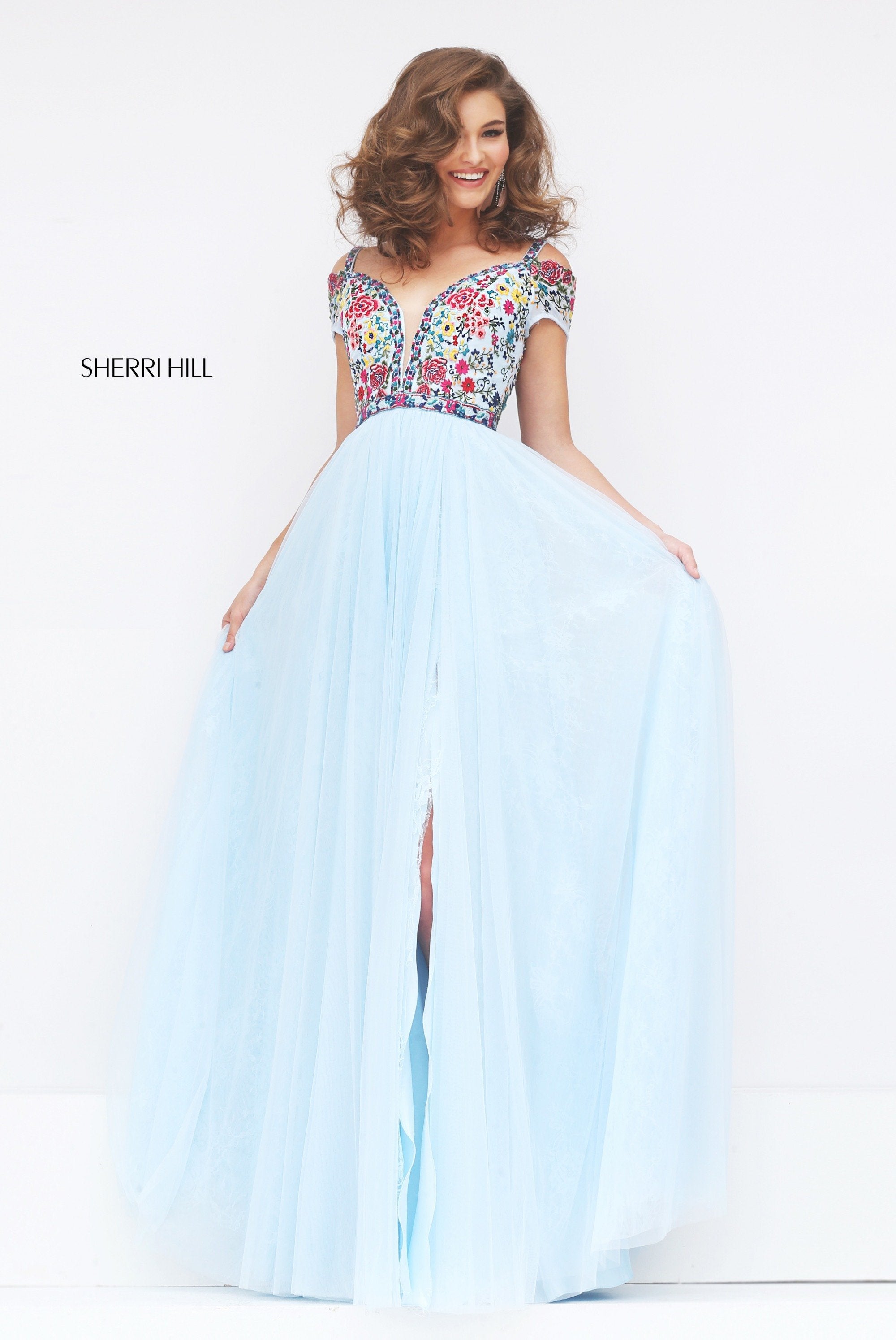 light blue/multi