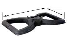 MHP Cast Iron Dual Large Bowtie Burner - Heavy Duty Outdoor Gas Grill for BBQ, Camping & Backyard Cooking - Broilmaster
