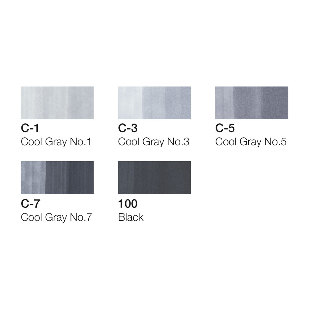 Copic Ciao 5+1 Marker Set - Premium Alcohol-Based Art Markers for Sketching, Illustration & Manga Drawing - Perfect for Artists, Designers & Students