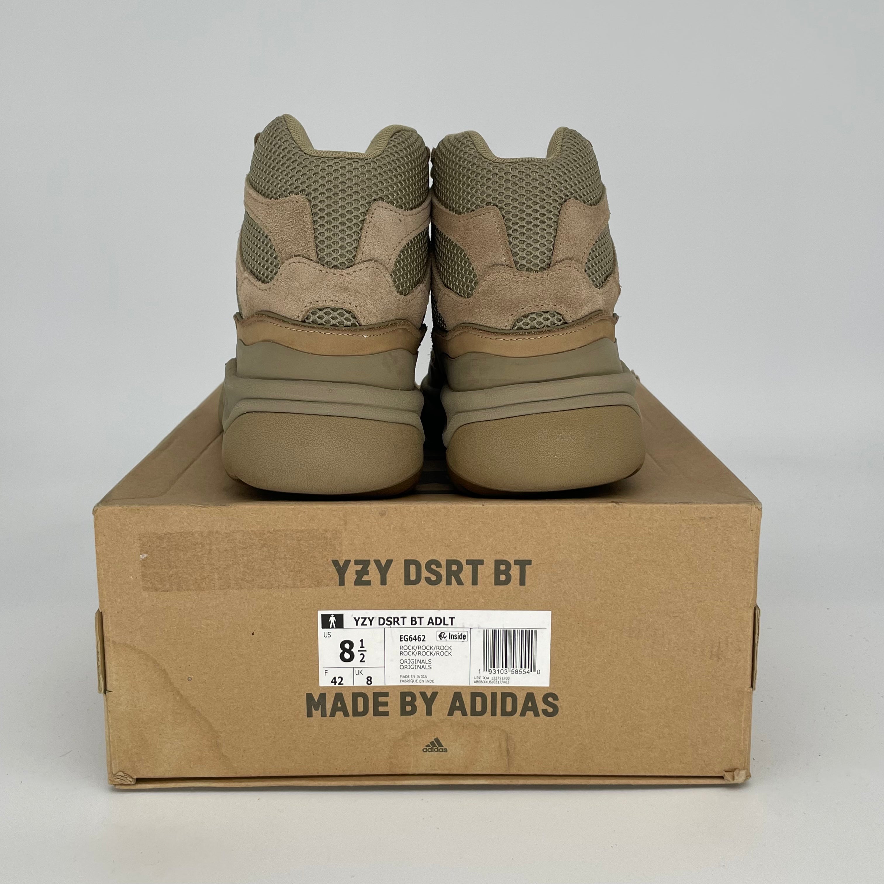 Adidas Yeezy Desert Boot Rock Size 8.5/10W EG6462 - Stylish & Comfortable Hiking Sneakers for Outdoor Adventures & Urban Streetwear
