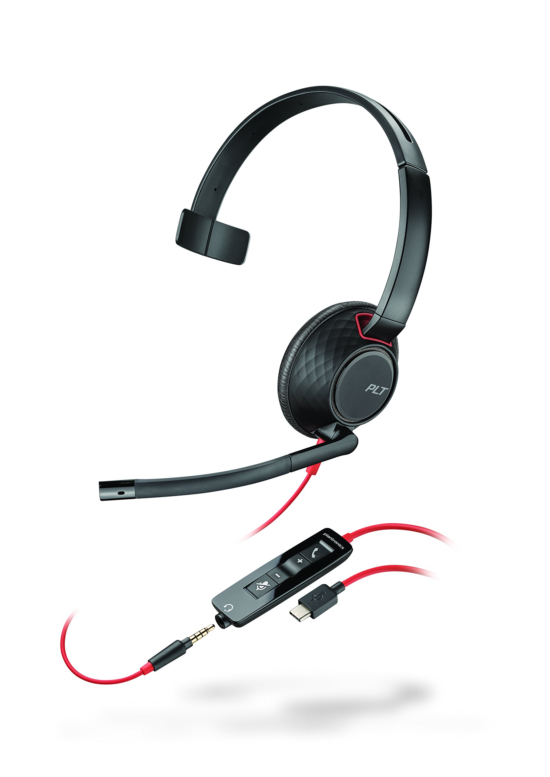 Plantronics 207587-01 Wireless Headset with Noise Cancelling Mic - Comfortable Over-Ear Headphones for Office, Call Center & Remote Work