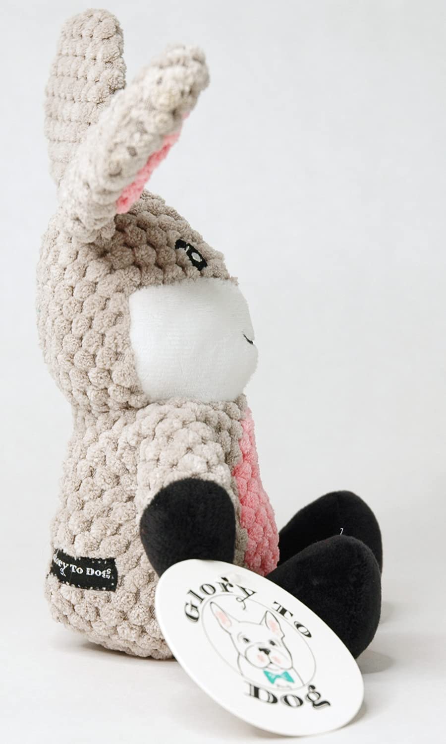 Soft Barnyard Rabbit Plush Dog Toy for Small Dogs - Cute & Durable Chew Toy for Puppies, Teething, and Playtime