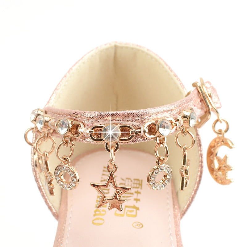 Sparkly Girls' Sequins Princess Sandals for Party, Wedding & Special Occasions - Comfortable & Stylish Kids' Dress Shoes