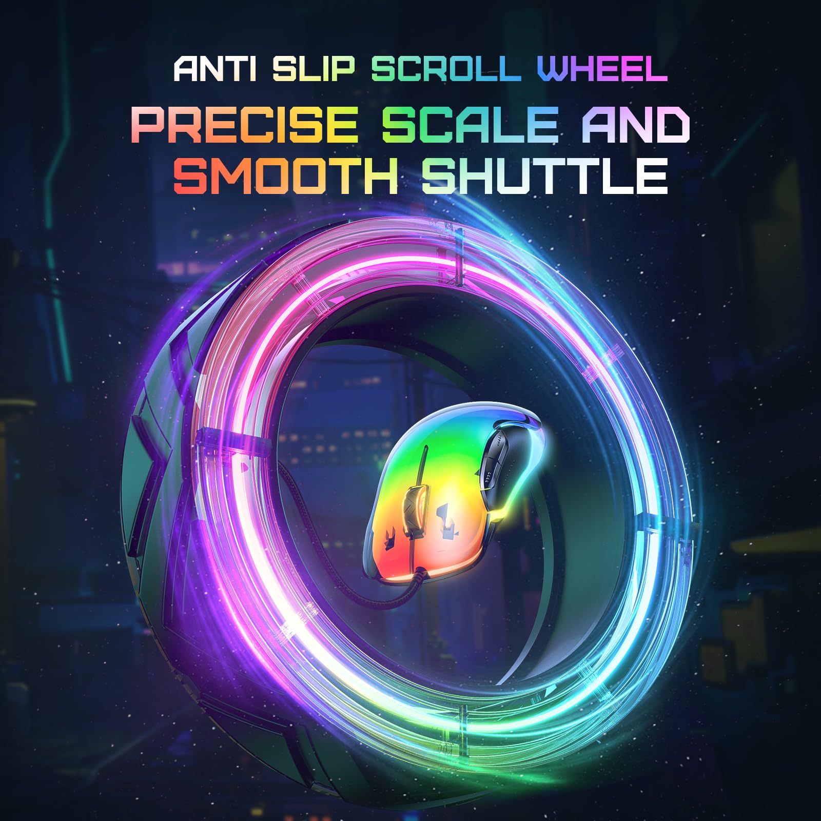 Wireless Bluetooth Cat Ear Headphones with RGB Lights & Wired Gaming Mouse Combo - Perfect for Gaming, Streaming, and Cosplay
