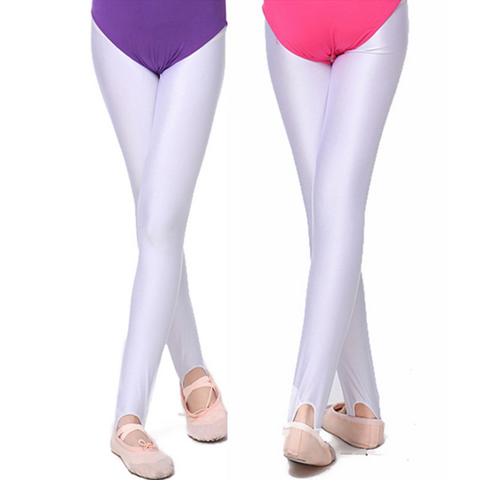JIAHAO Girls Ballet Tights for Kids - Soft Stretch Dance Stockings & Gymnastics Pantyhose - Perfect for Ballet Class, Dance Practice & Gymnastics Performance