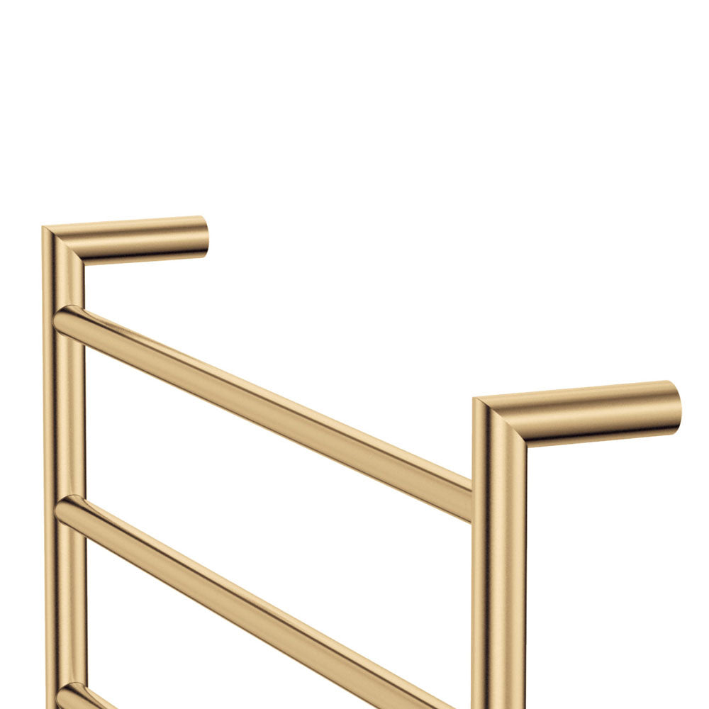 Fienza Kaya 8286045UB Heated Towel Rail - 600 x 450mm Warm Towel Rack in Urban Brass Finish | Bathroom Luxury & Spa Experience