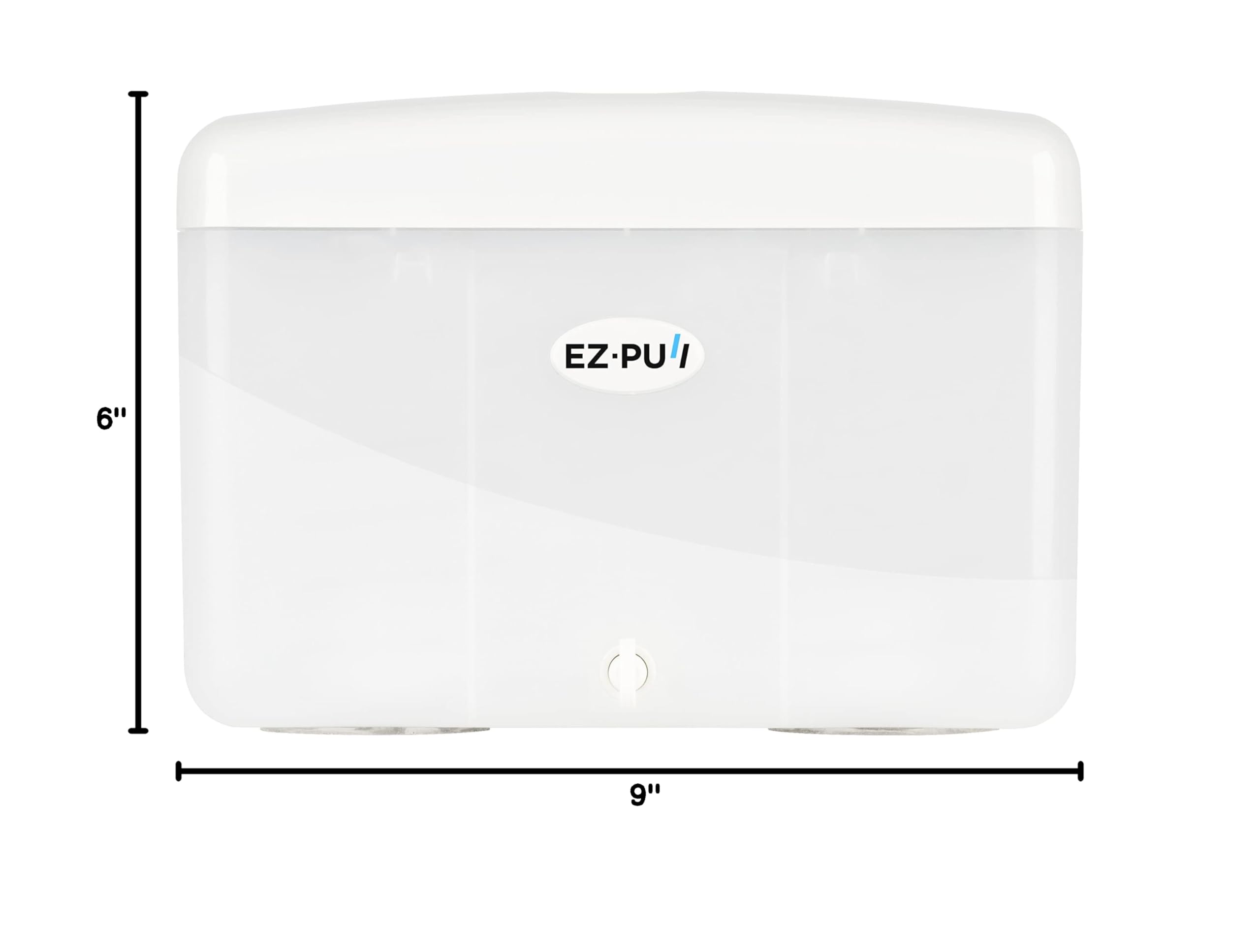EZbrnd SlimFold Hand Towel Dispenser - White Countertop Paper Towel Holder for Kitchen, Bathroom, Office, RV & Airbnb - Space Saving Guest Towel Solution for Small Spaces & Travel Use