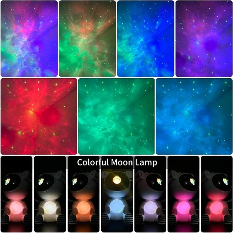 Galaxy Projector Night Light - Fall Astronaut Theme with Remote Control, Portable Star Projector for Bedroom, Living Room & Home Decor | Perfect for Relaxation, Meditation & Kids' Room Night Light