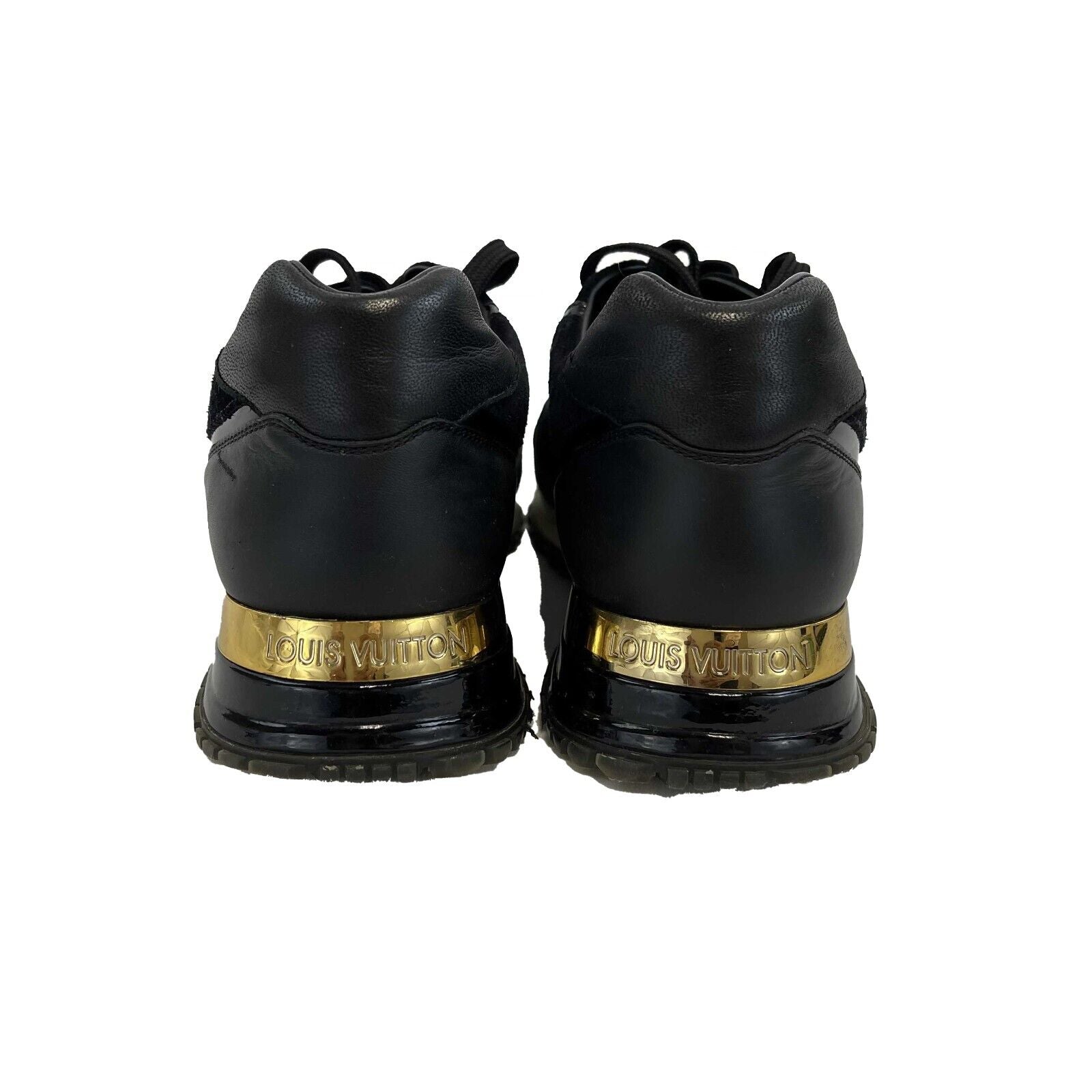 Louis Vuitton Run Away Sneakers - Genuine Leather & Suede Black Women's Shoes Size 37 (US 7) | Luxury Casual & Streetwear Fashion for Everyday Wear