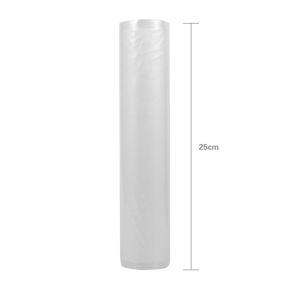 Premium Vacuum Seal Bags - 25x500cm (9.84x196.85in) Food Grade PA Material Vacuum Sealer Storage Bags | Multi-Layer Construction for Airtight Food Preservation | Ideal for Sous Vide, Meal Prep & Long-Term Food Storage