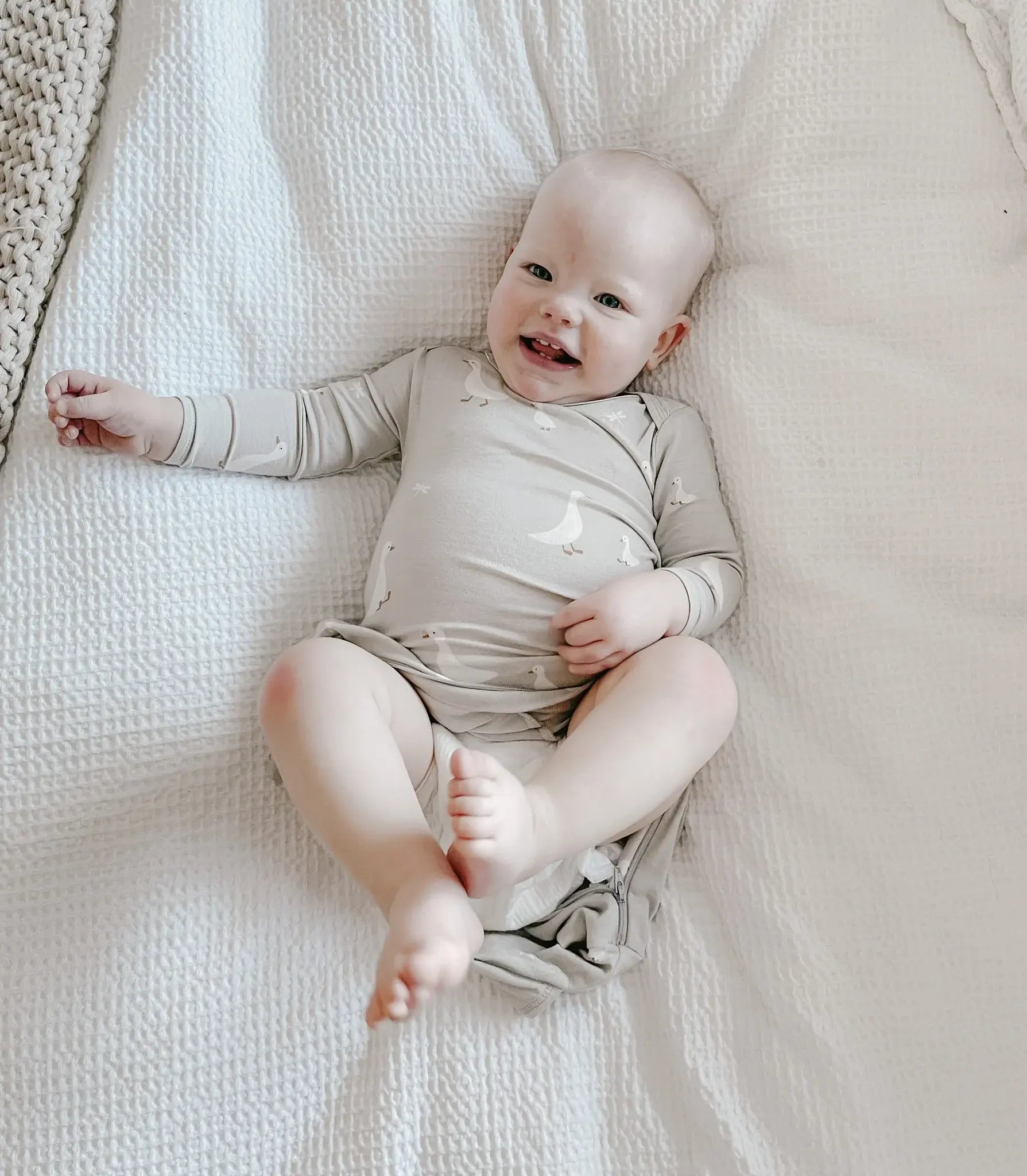 Gunamuna 2-in-1 Convertible Baby Footie Pajamas - Soft Cotton Sleepwear for Newborn to 24 Months | Cozy & Safe for Nighttime & Daytime Wear