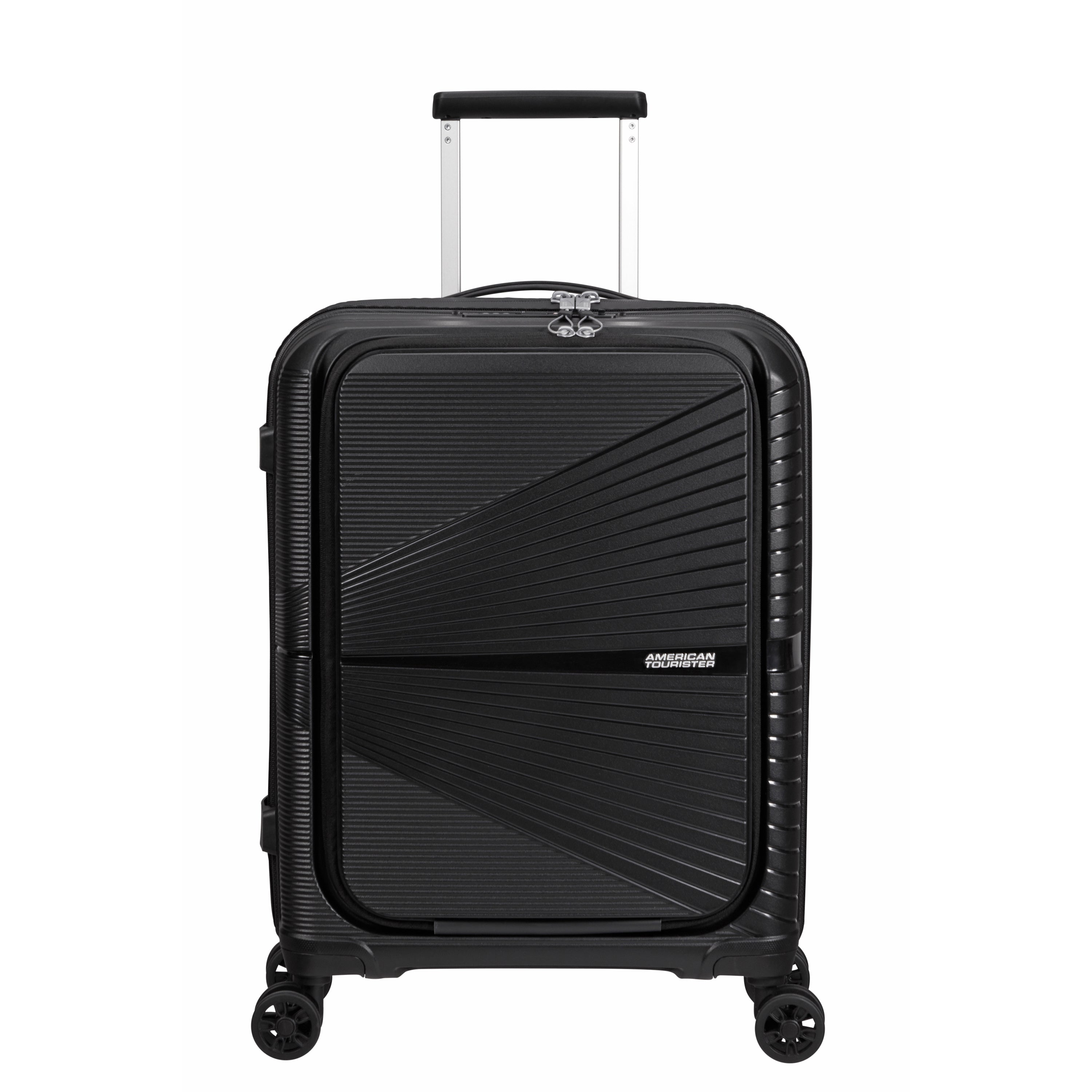 American Tourister Airconic Spinner Frontload Carry On Luggage - Lightweight Expandable Suitcase for Travel, Business Trips & Weekend Getaways | Durable Hardshell Spinner with Smooth Wheels & TSA Lock