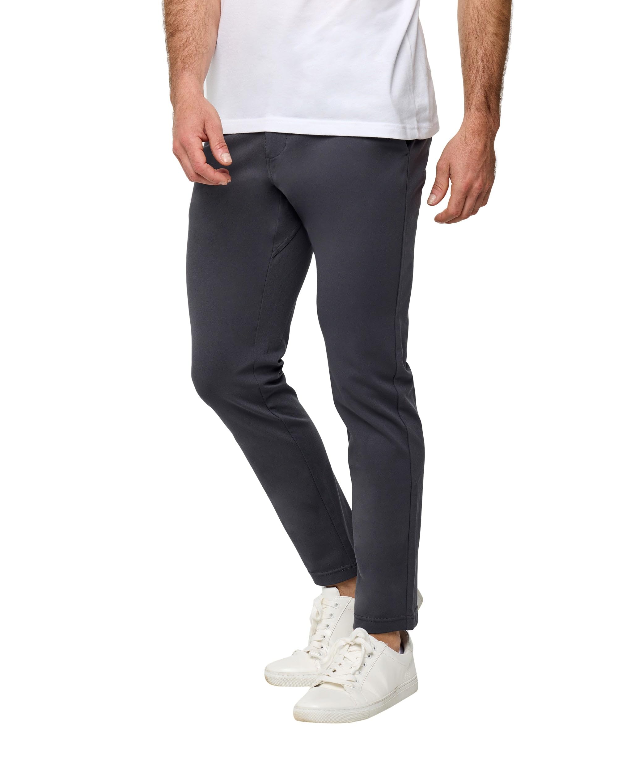 Premium Men's Casual Pants - Comfortable Tapered Leg Khaki Chino Stretch Pants for Work & Travel | INTO THE AM