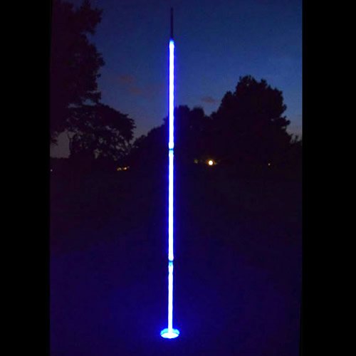Glowing LED Night Golf Pin Flags - Set of 3 (6.5 ft) for Enhanced Visibility | Perfect for Night Golf Tournaments, Backyard Practice & Driving Range Use