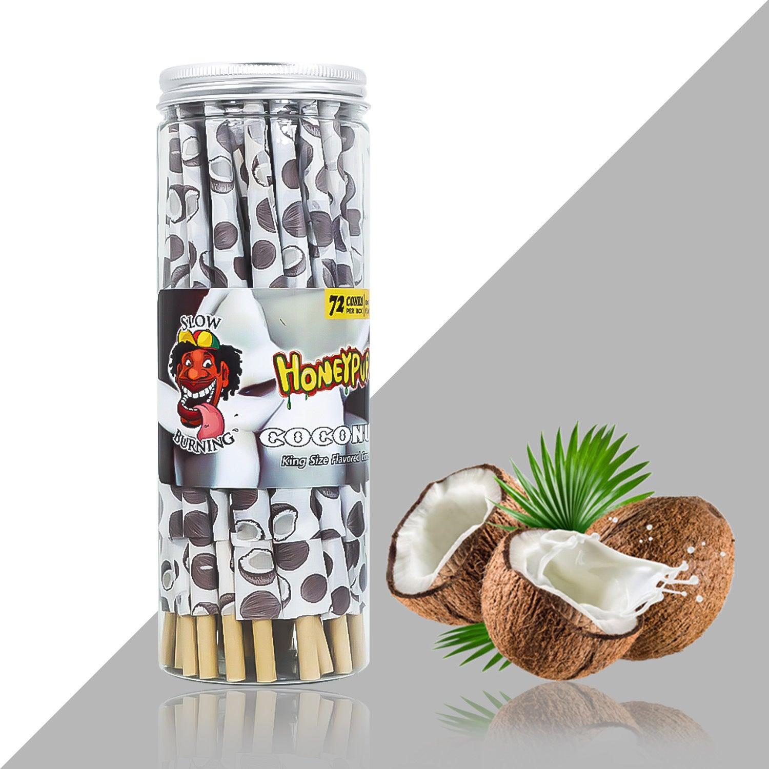 Honeypuff 110MM Classic Pre-Rolled Cones - 72 Fruit Flavored Rolling Papers for Smooth Smoking | Perfect for Herbal Blends, Tobacco & CBD Use at Home or Outdoors