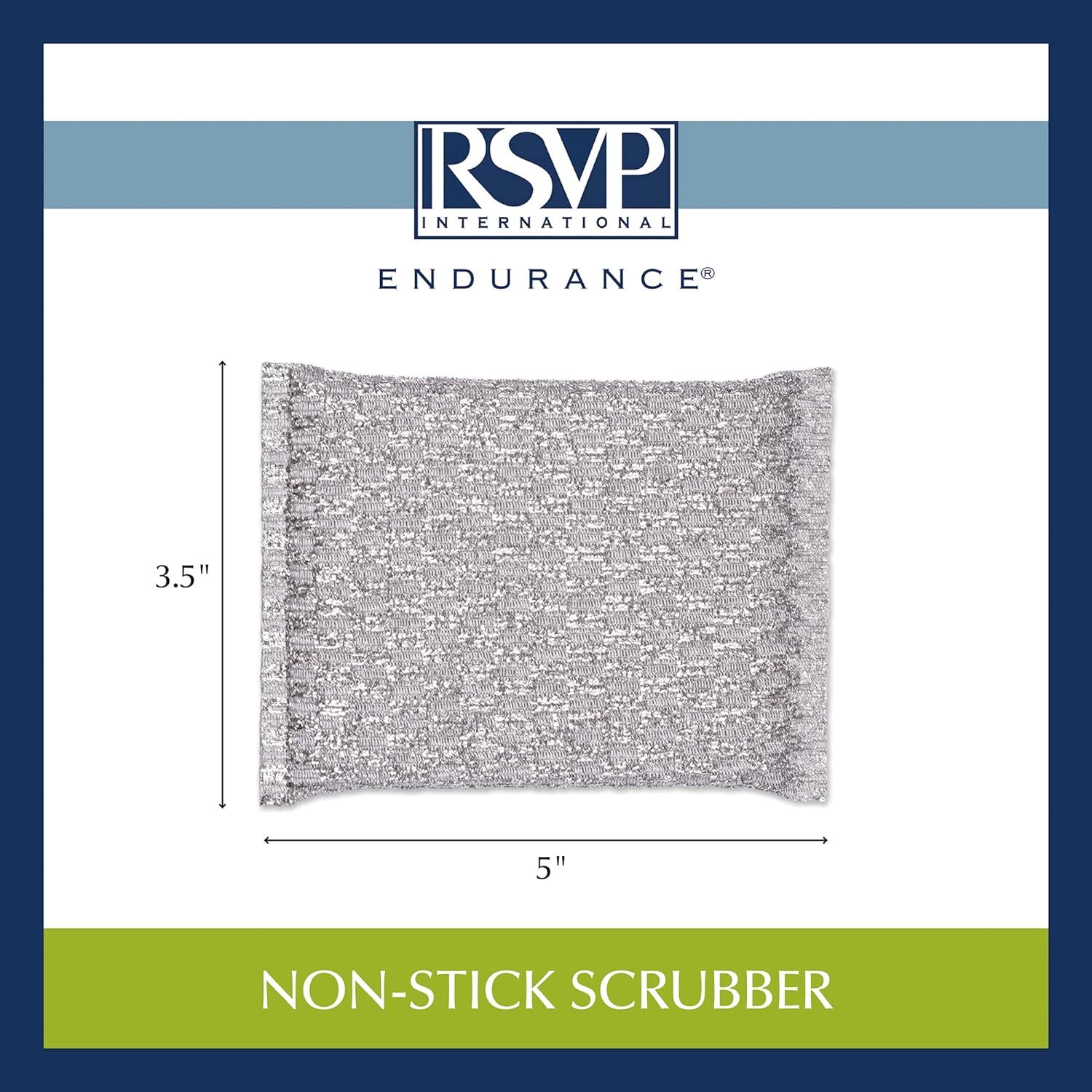 Non-Stick Cookware Scrubber Sponge - 3 Pack - Gentle Cleaning for Pots, Pans & Kitchenware - Dishwasher Safe Scouring Pads for Easy Cleaning