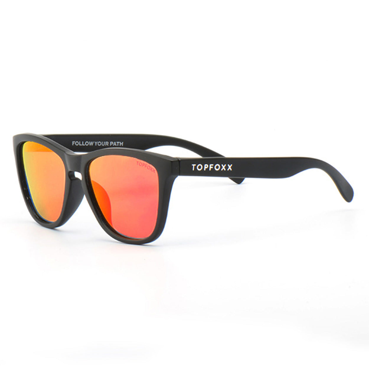 Rise Up Revo® Mirrored Red Sunglasses - Polarized UV Protection for Driving, Running & Outdoor Activities