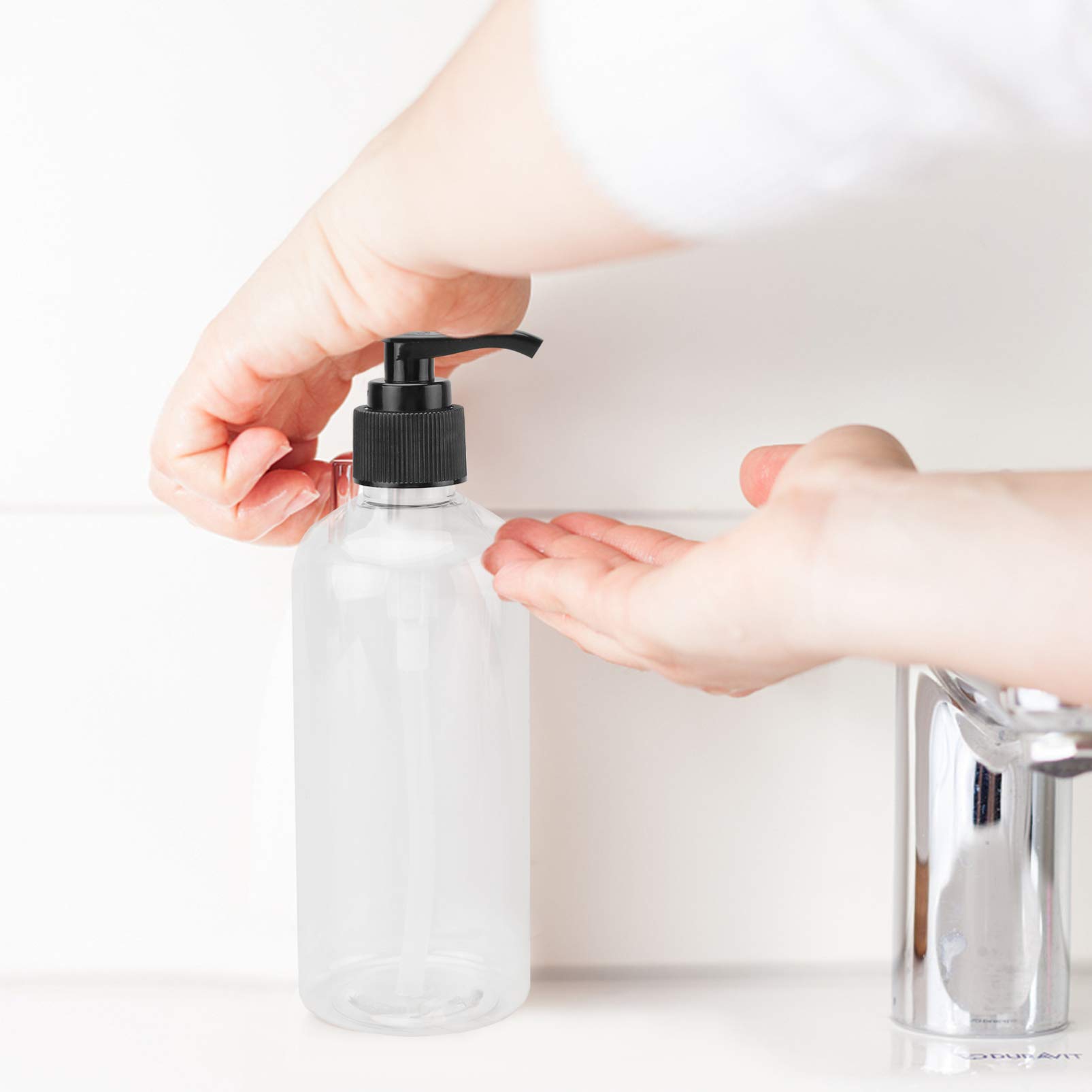 iPetboom 5-Pack Foaming Shampoo Pump Bottles - Empty Cosmetic Dispenser for Hand Soap, Lotion & Travel (Refillable Foam Soap Dispenser for Bathroom, Kitchen & Salon Use)