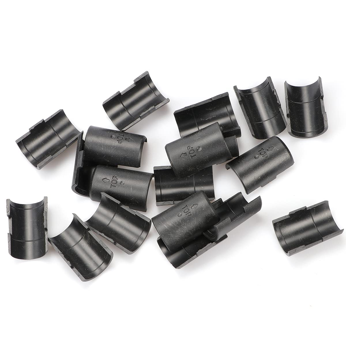 40Pcs 1 Inch Black Wire Shelf Clips - Heavy Duty Shelf Locking Clips for Secure Connection and Fixation (20 Pairs) - Perfect for Closet Organizers, Garage Shelving and Kitchen Storage Solutions
