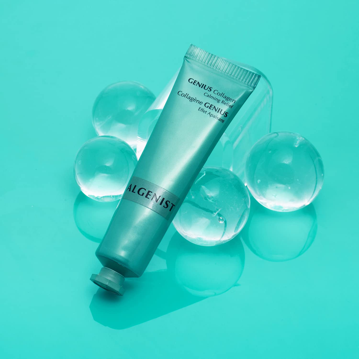 Algenist Collagen Boost, Brighten & Restore Kit - 4-Piece Anti-Aging Skincare Set with Genius Liquid Collagen, Blue Algae Vitamin C Dark Spot Corrector, Calming Relief Cream & Eye Renewal Balm | Perfect for Nighttime Routine & Travel Skincare Essentials