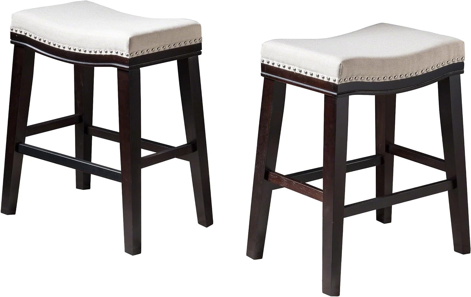 Modern Counter Stool - Adjustable Height Bar Stool with Backrest, Comfortable Kitchen Island Stool for Dining, Breakfast Nook, Home Bar & Office Use