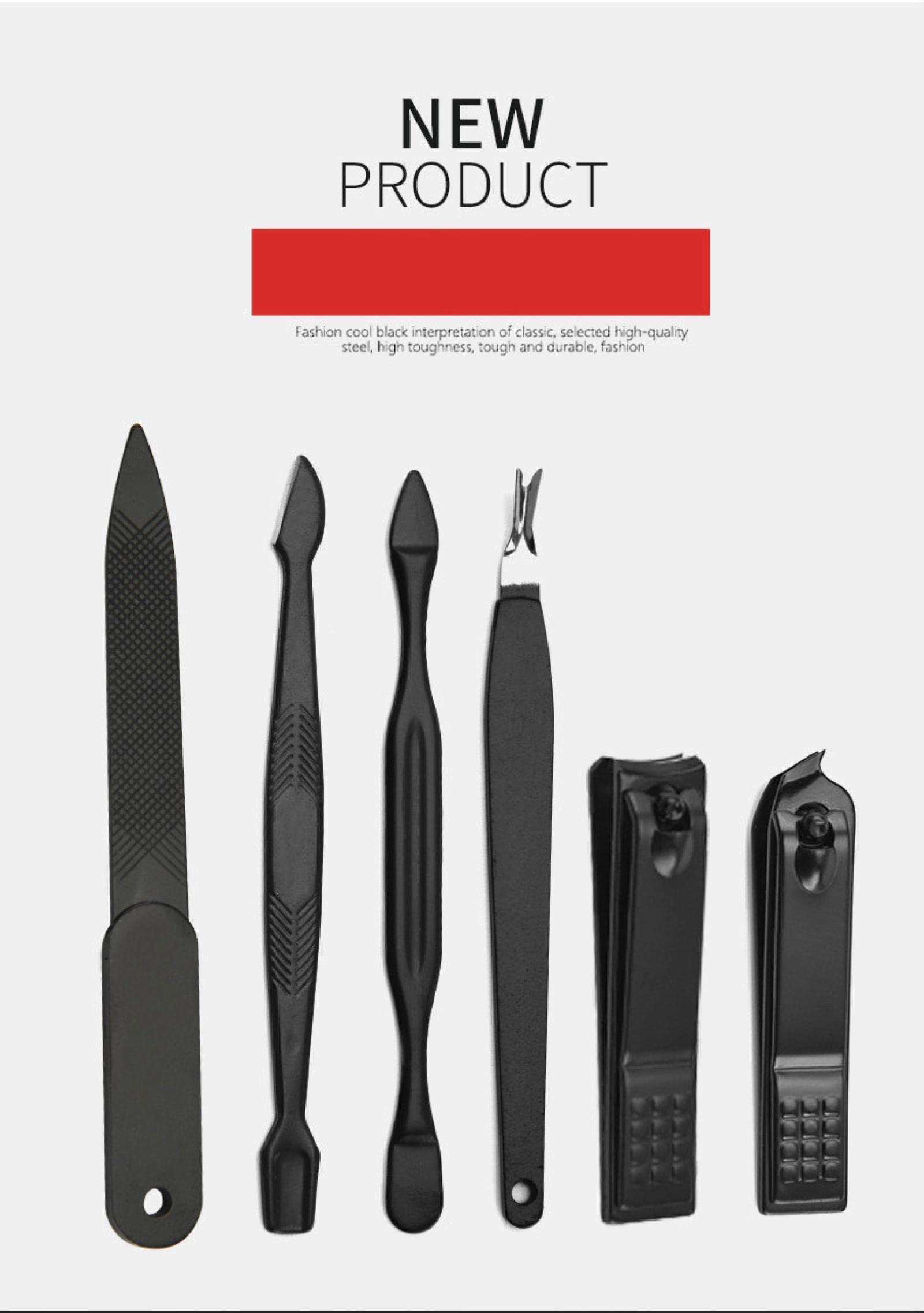 Premium 7/12/16-Piece Multifunctional Nail Clipper Set with Leather Case - Travel & Home Manicure Kit for Toenails & Fingernails - Includes Facial Care Tools - Perfect for Travel, Grooming, and Personal Care