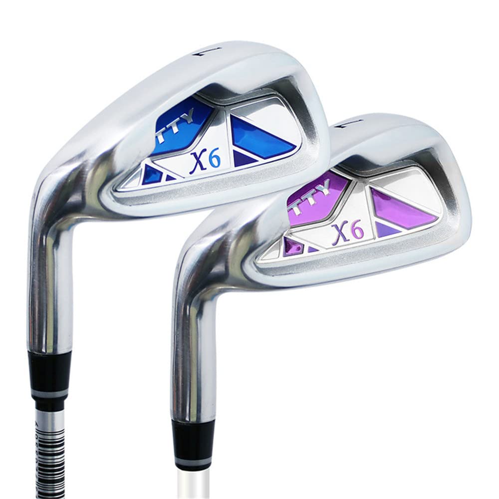 Premium Left Handed Golf Club Irons Set - 7 Iron for Men & Women with Carbon/Steel Shaft - Ideal for Beginners & Practice - Perfect for Driving Range, Golf Course & Backyard Training