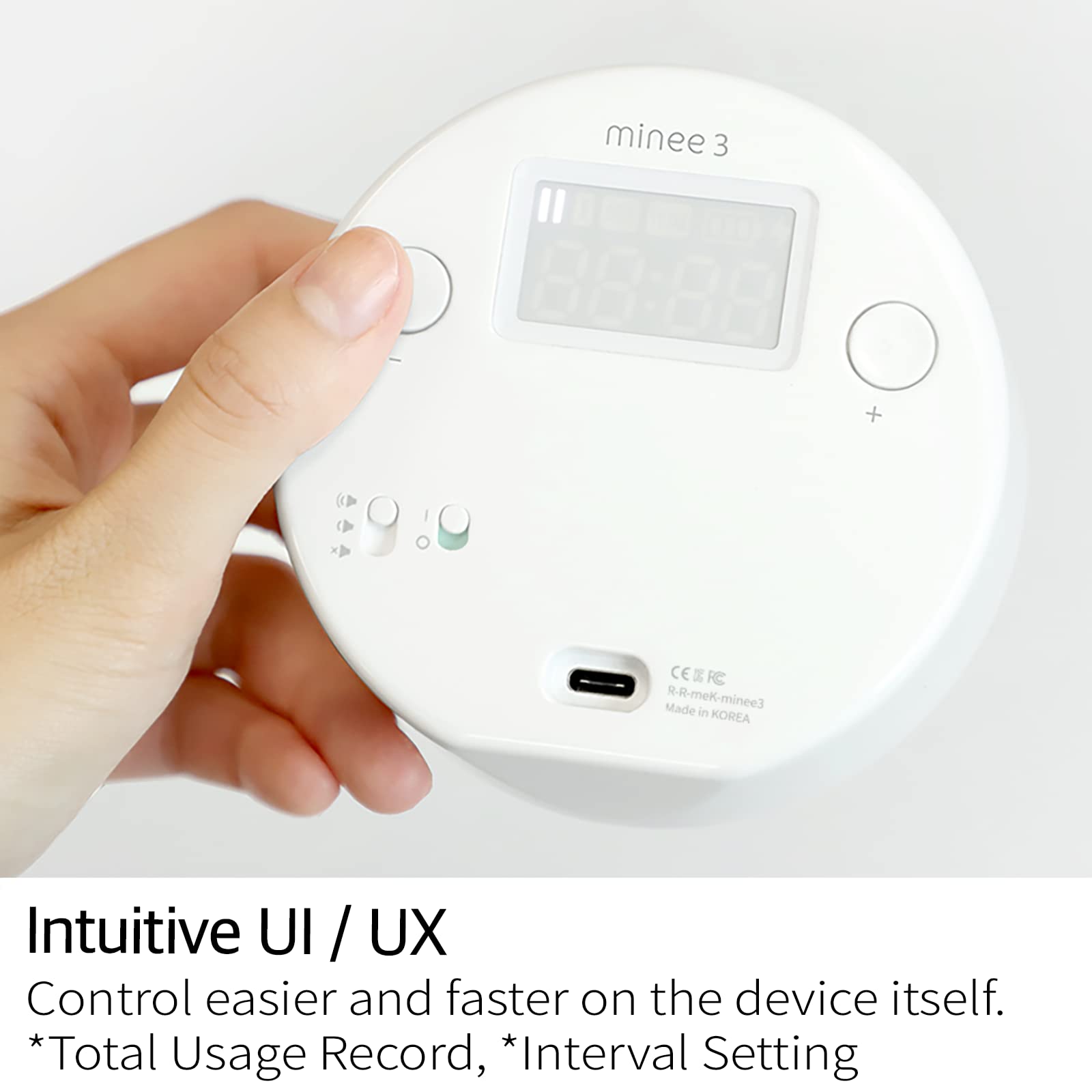Minee3 Visual Timer - Study Tool for High Concentration & Work Efficiency, Pastel Marine Blue - Perfect for Focus, Pomodoro Technique, Classroom & Office Productivity