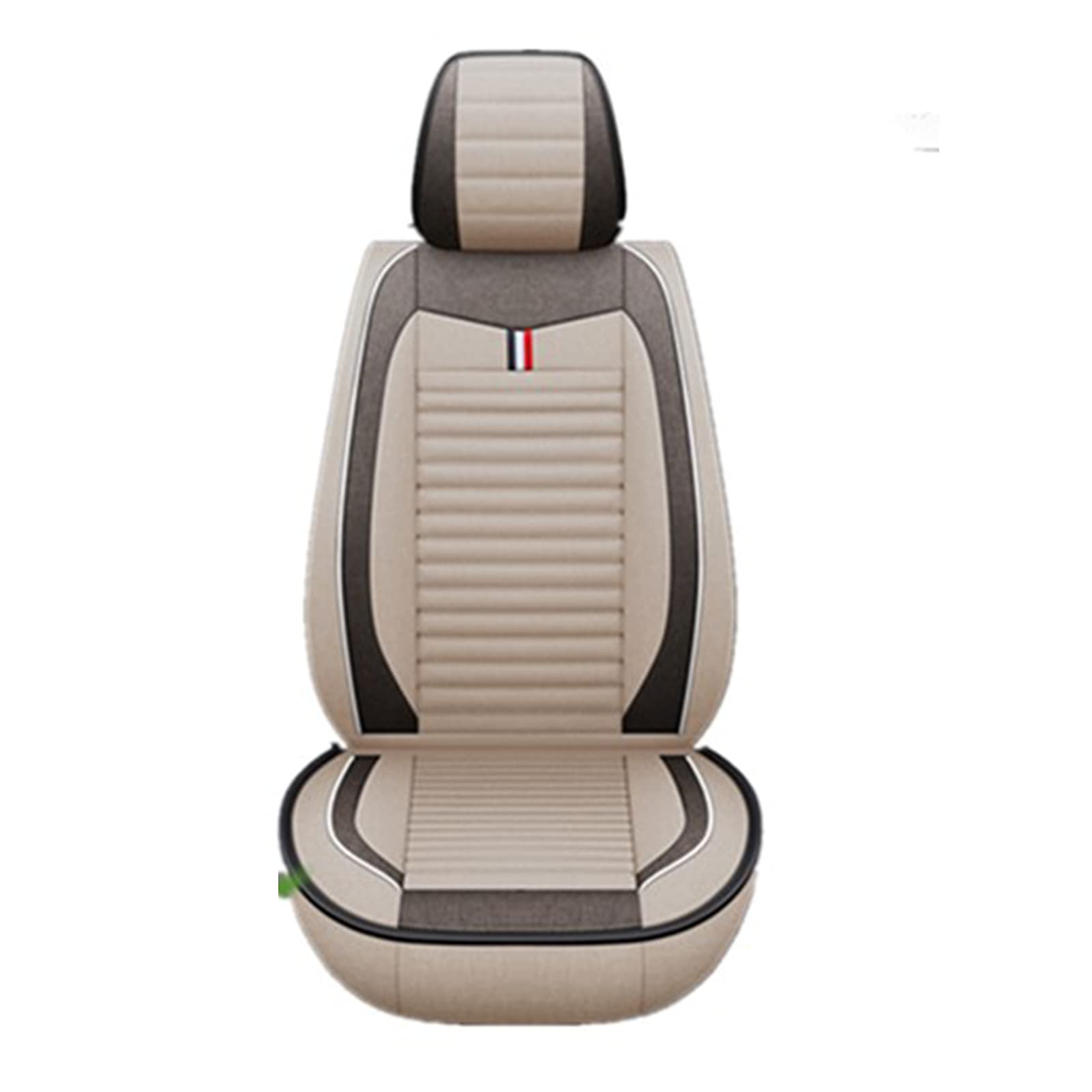 GXTIAN Universal Car Seat Covers - Breathable Synthetic Linen Fabric, Water Washable & Sweat Proof Front & Rear Full Set (5-Seat) for Summer & All Seasons | Perfect for Daily Commute, Road Trips & Hot Weather Protection