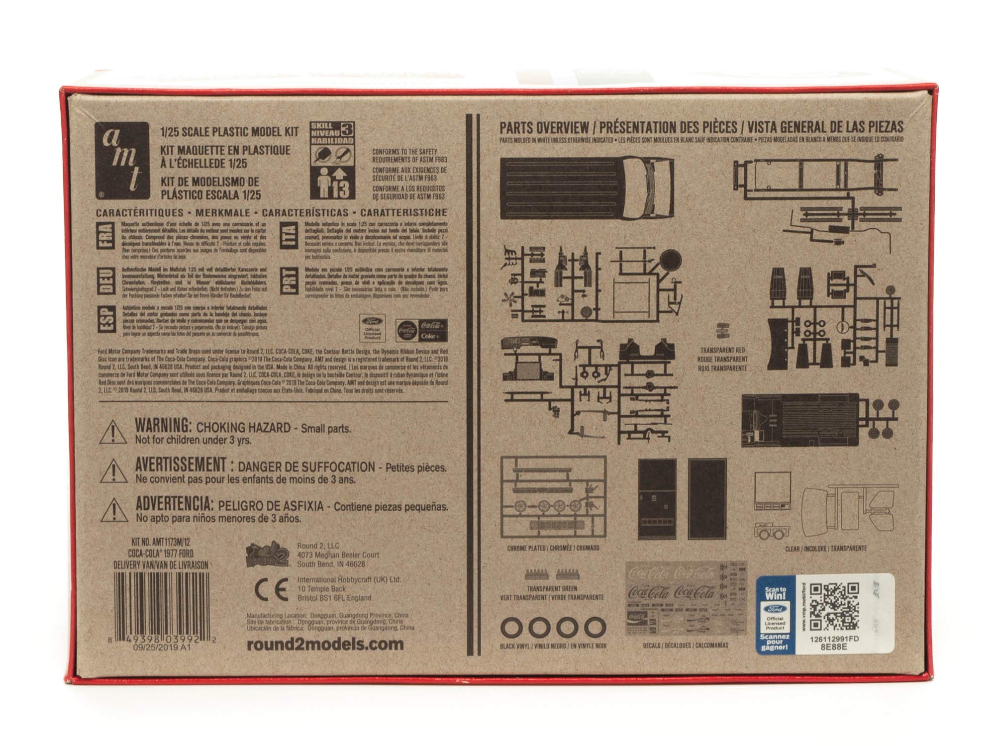 AMT #1173 1977 Coca-Cola Vending Machine Van 1:25 Scale Model Kit - Perfect for Collectors & Diecast Enthusiasts