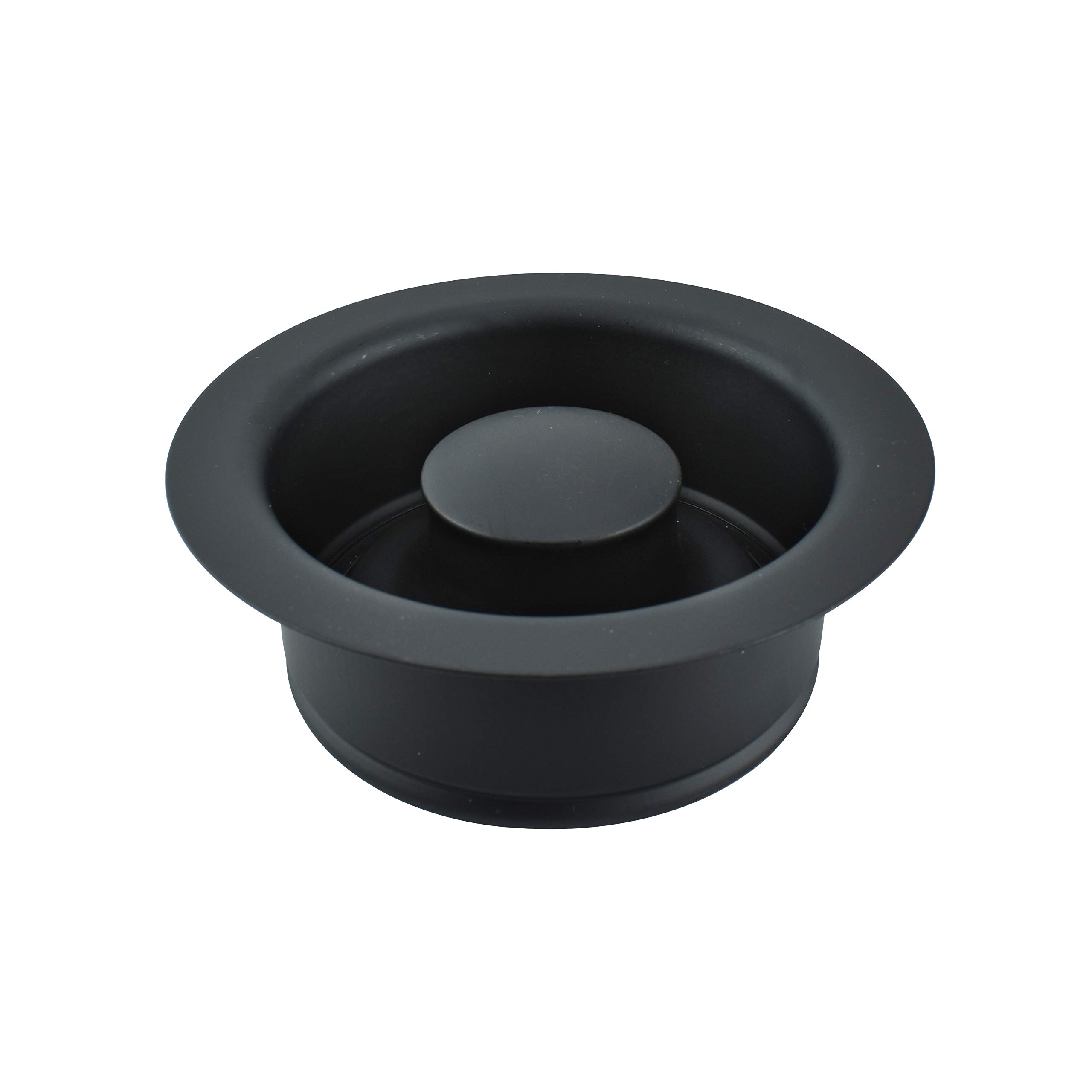 Keeney K5417BLK Black Garbage Disposal Flange & Stopper Kit - Durable Sink Drain Cover for Kitchen Waste Disposal Systems | Perfect for Home Renovation & Plumbing Maintenance
