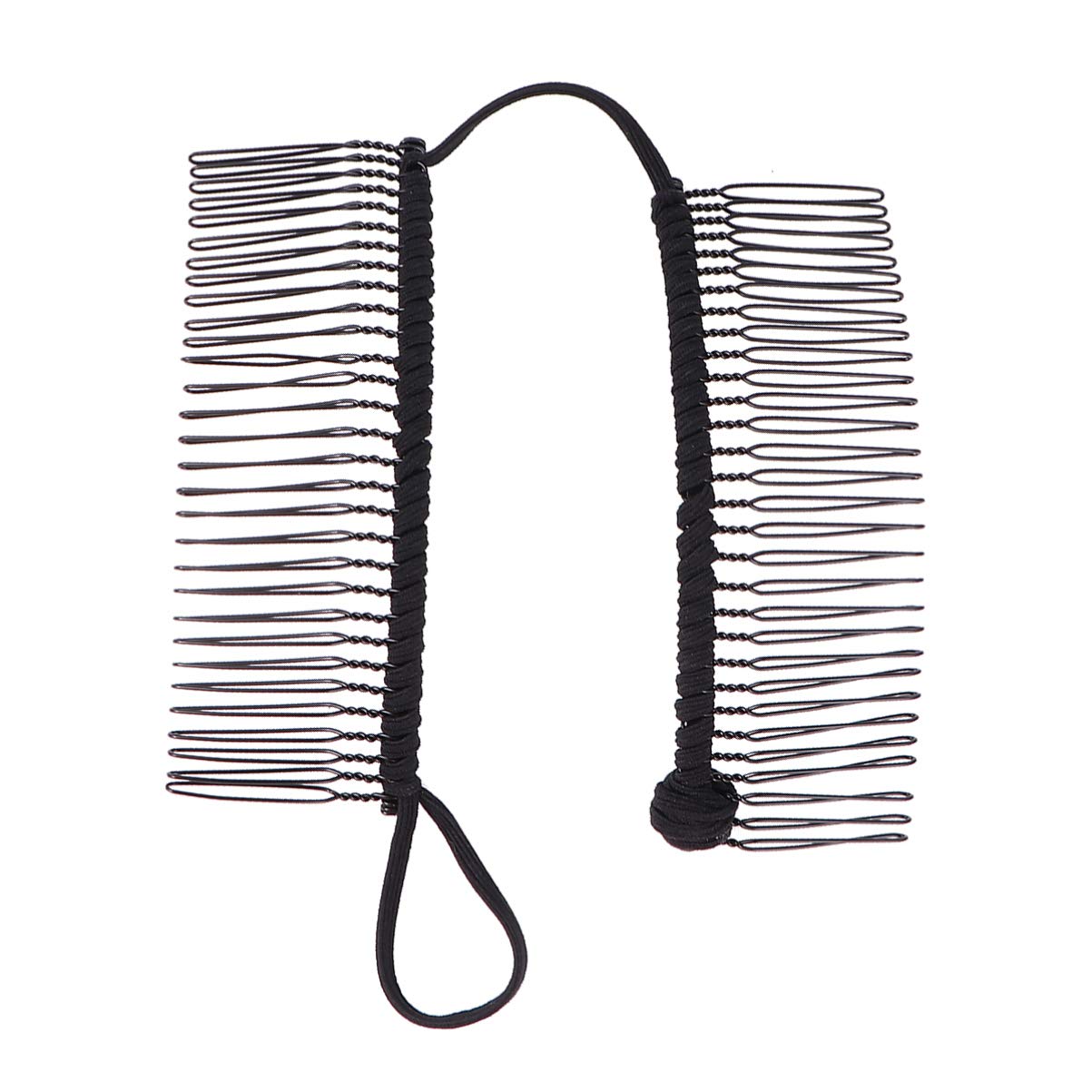 Vintage Banana Hair Clip for Women & Girls - Large Stretch Clincher Comb, Black | Perfect for School, Work, and Everyday Hairstyles